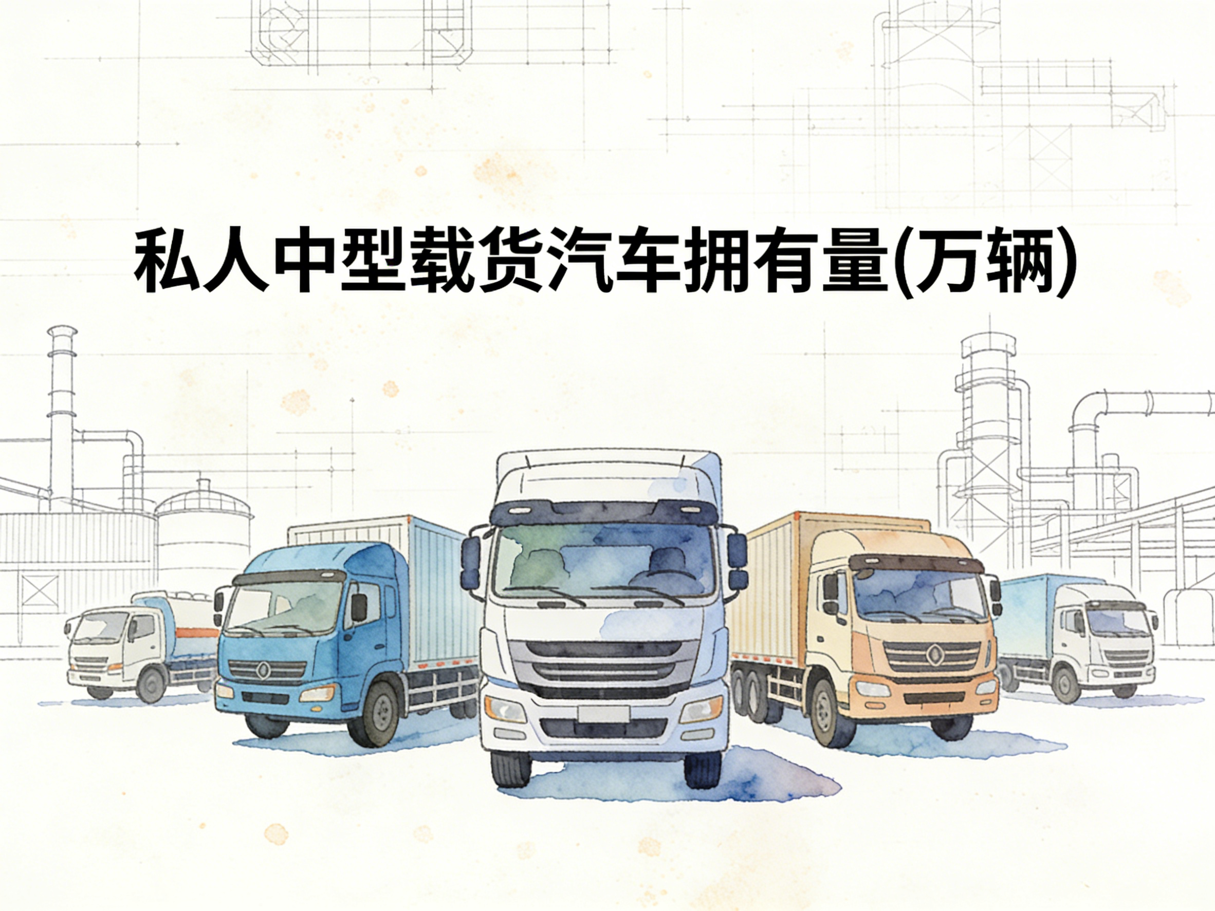 2002-2024年中国私人中型载货汽车拥有量数据集