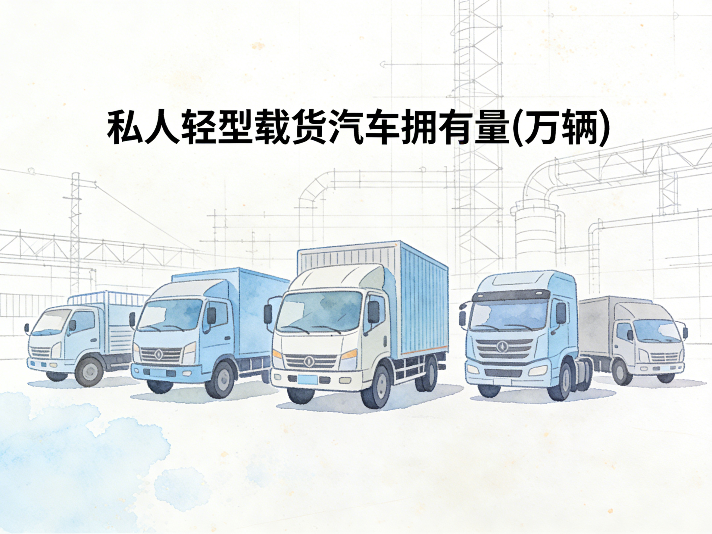 2002-2024年中国私人轻型载货汽车拥有量数据集