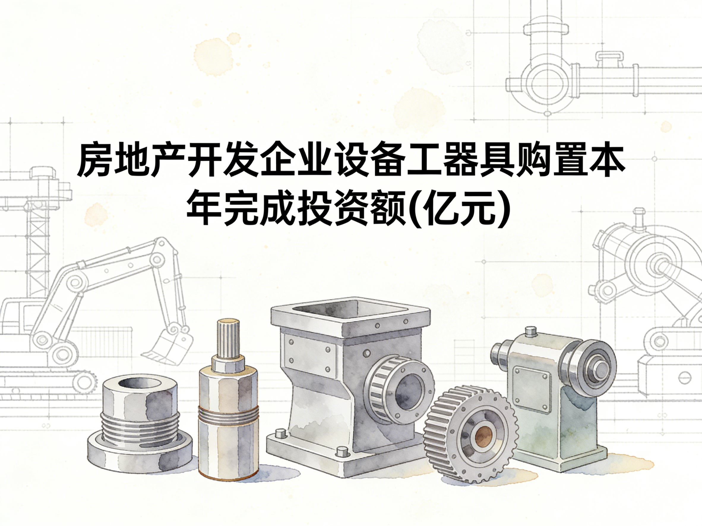2003-2024年中国房地产开发企业设备工器具购置本年完成投资额数据集