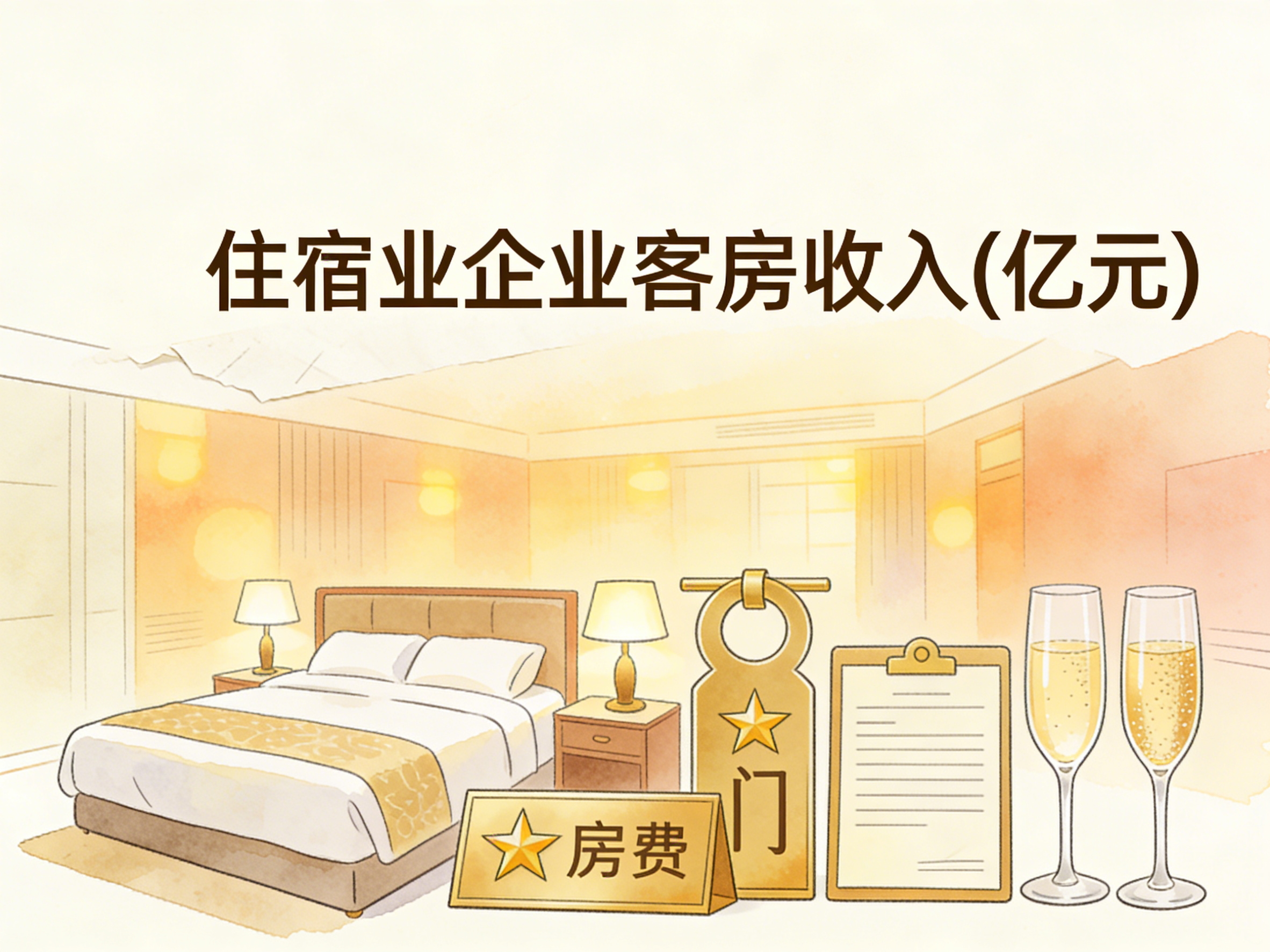 2004-2024年中国住宿业企业客房收入数据集