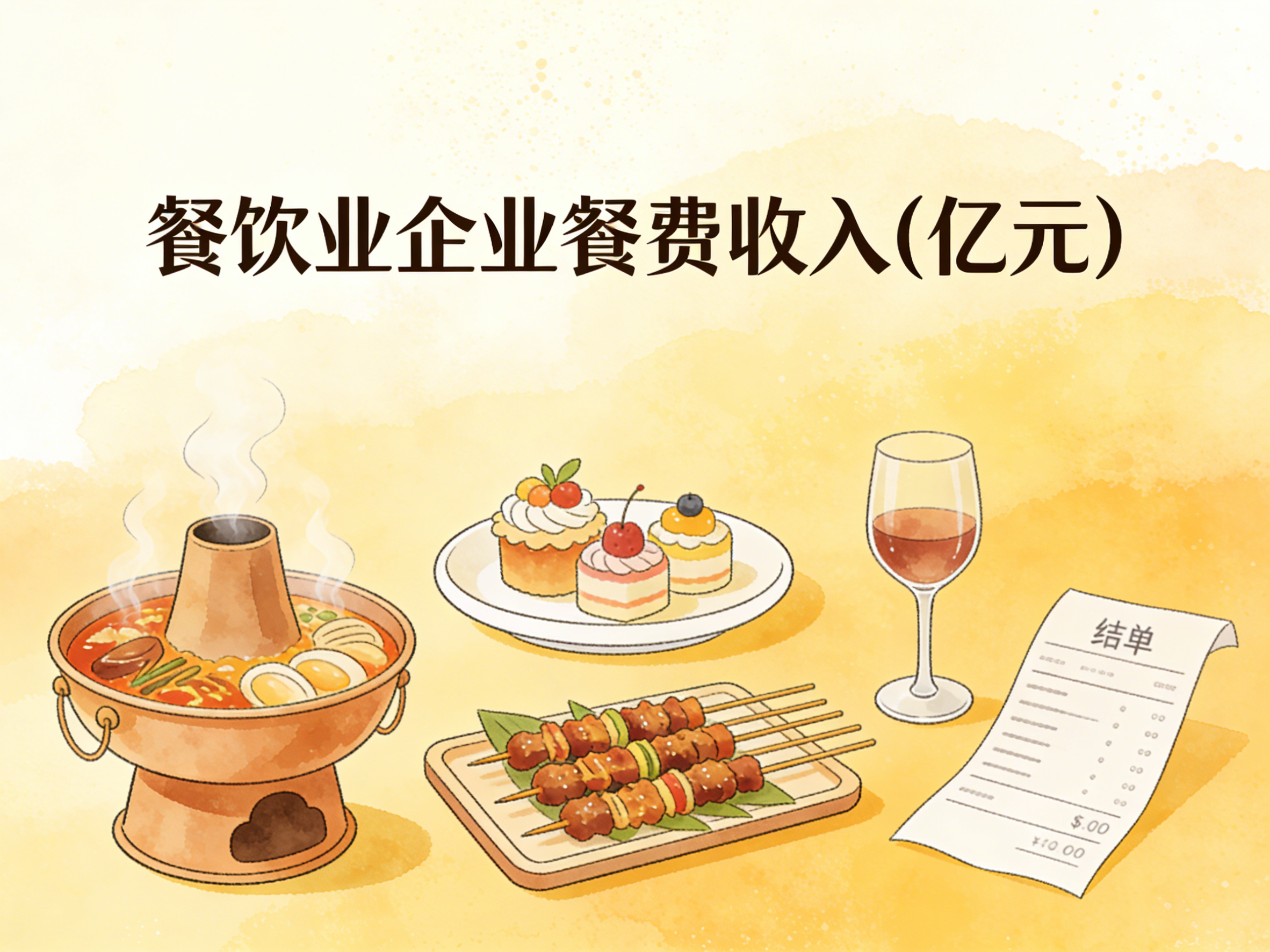 2004-2024年中国餐饮业企业餐费收入数据集