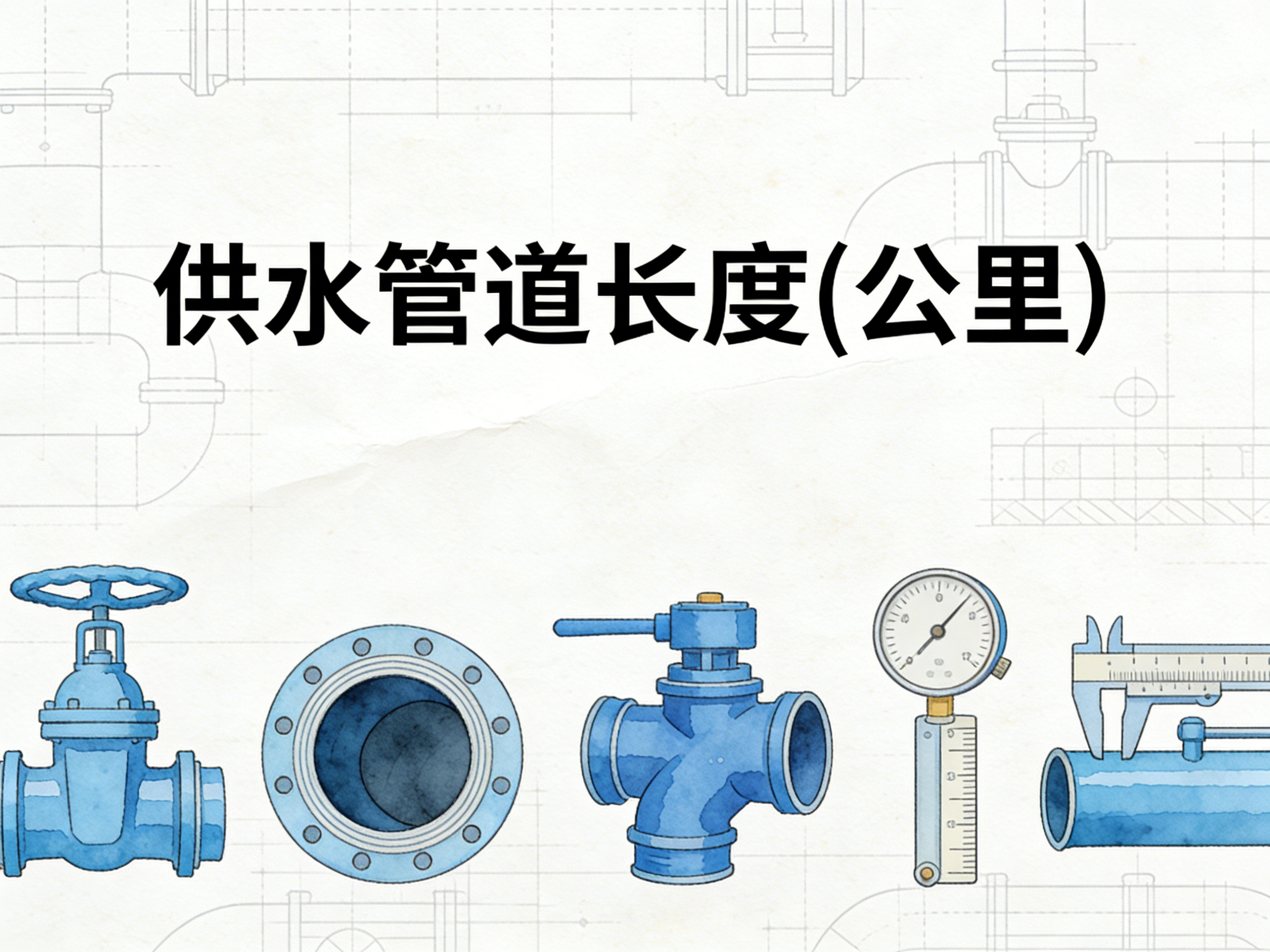 2004-2024年中国供水管道长度数据集