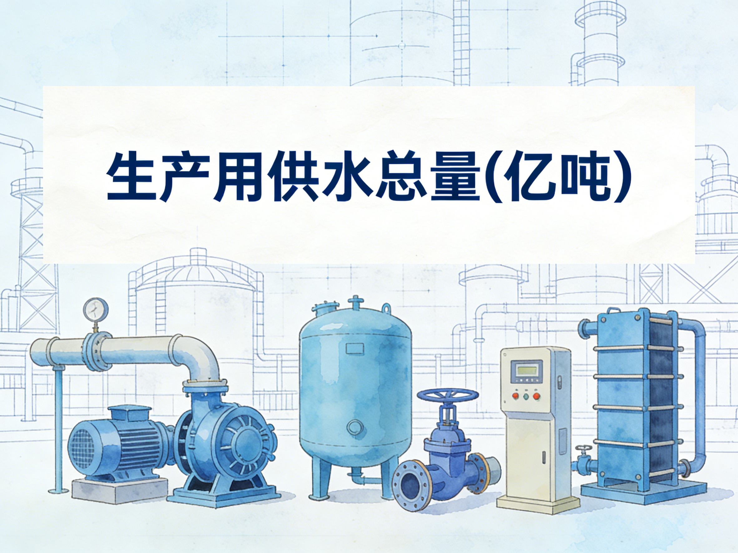 2004-2024年中国生产用供水总量数据集