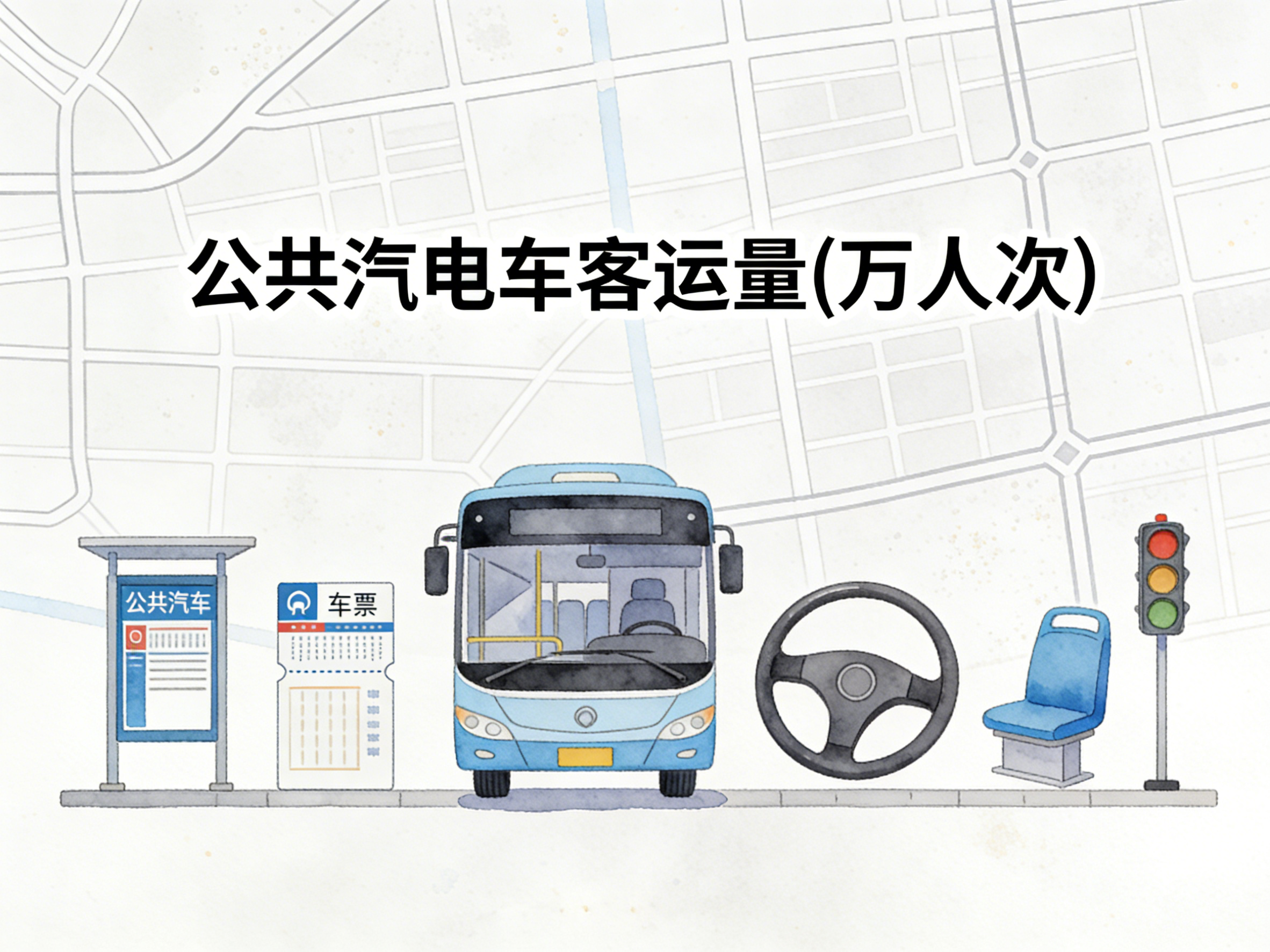 2004-2024年中国公共汽电车客运量数据集