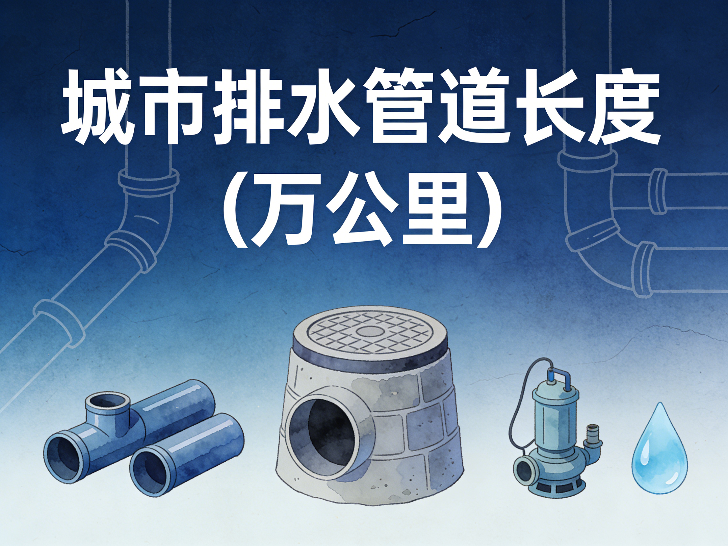 2004-2024年中国城市排水管道长度数据集