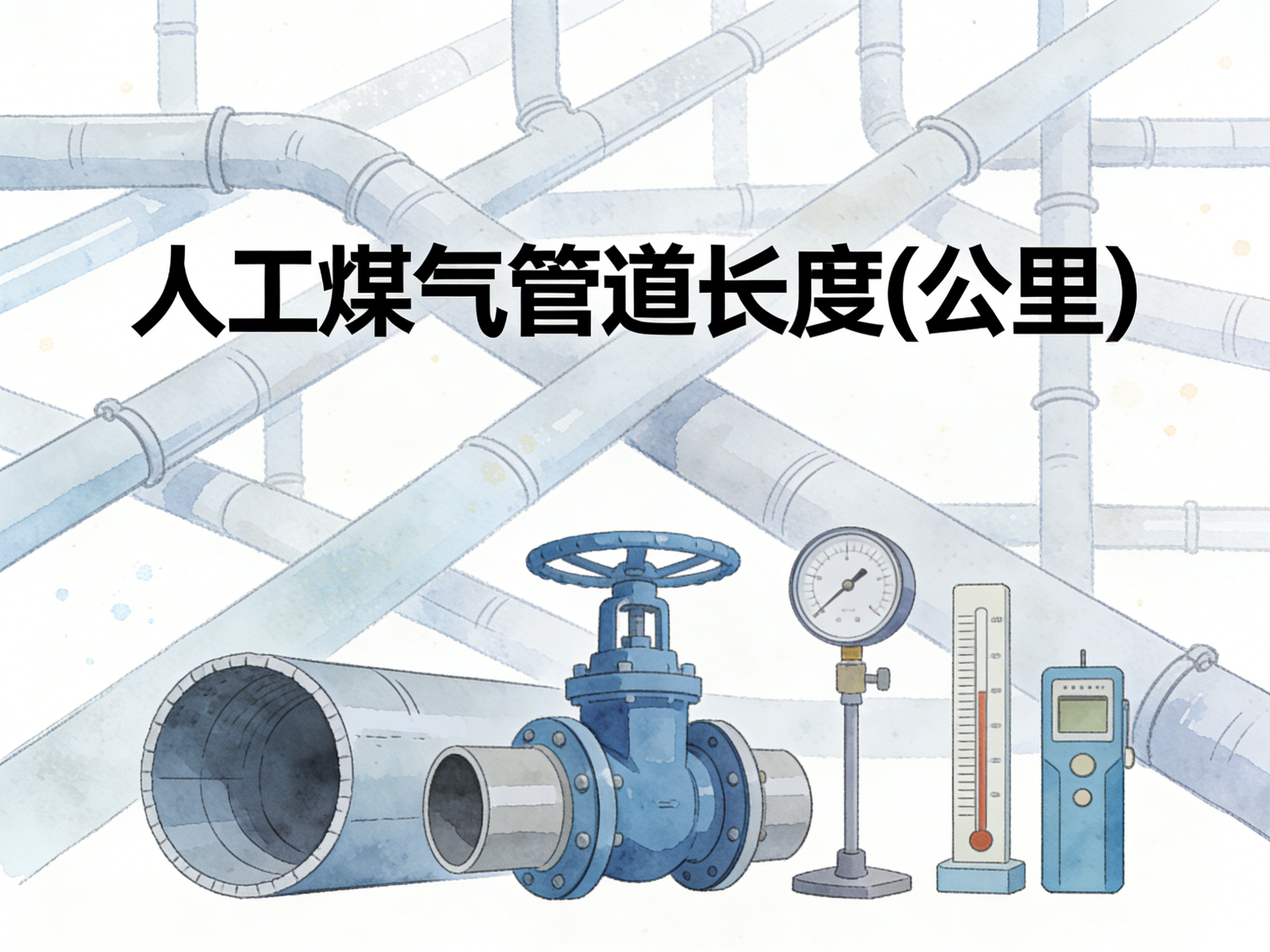 2004-2024年中国人工煤气管道长度数据集