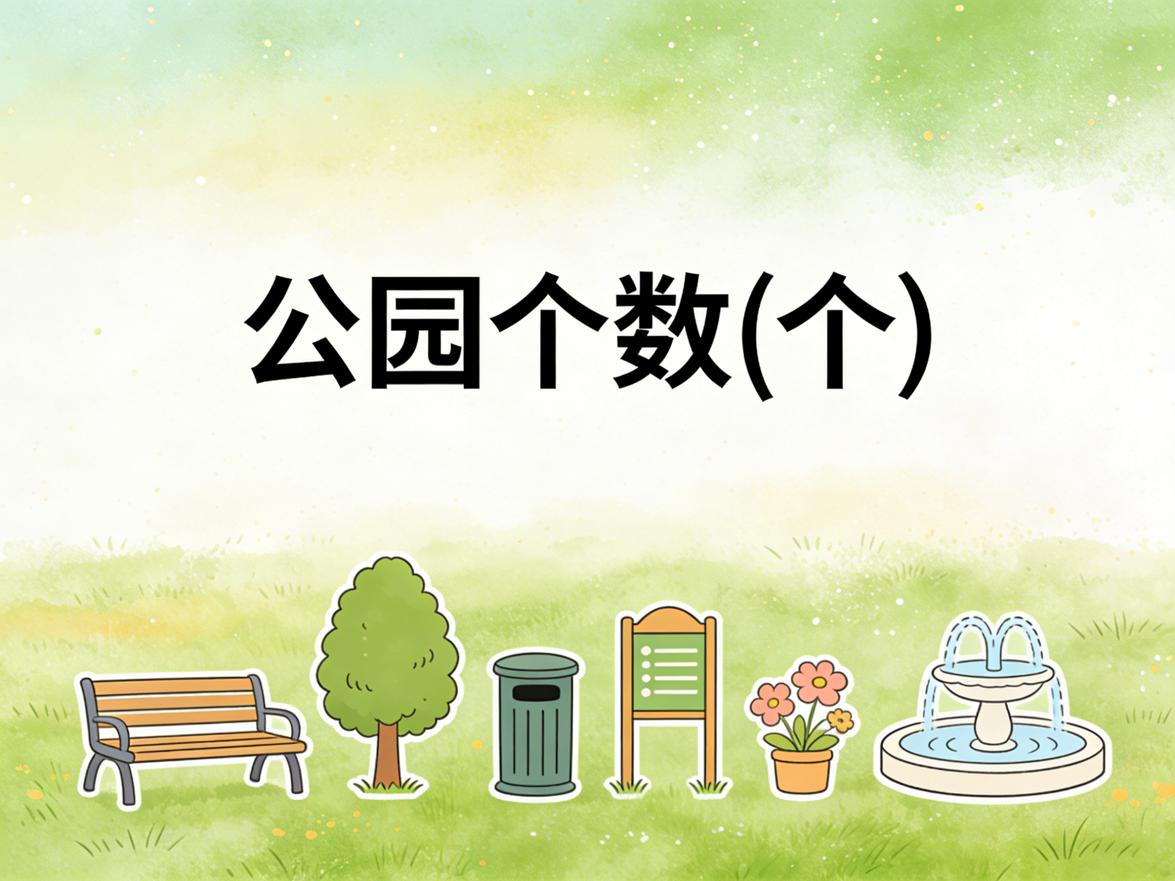 2004-2024年中国公园个数数据集