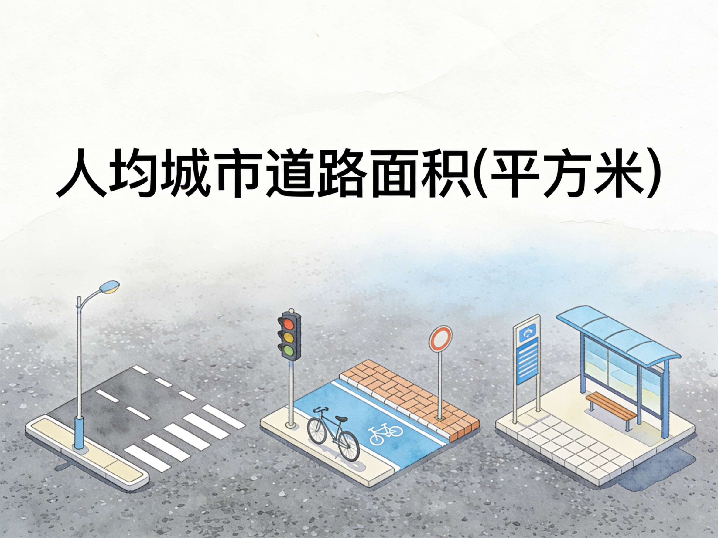 2004-2024年中国人均城市道路面积数据集