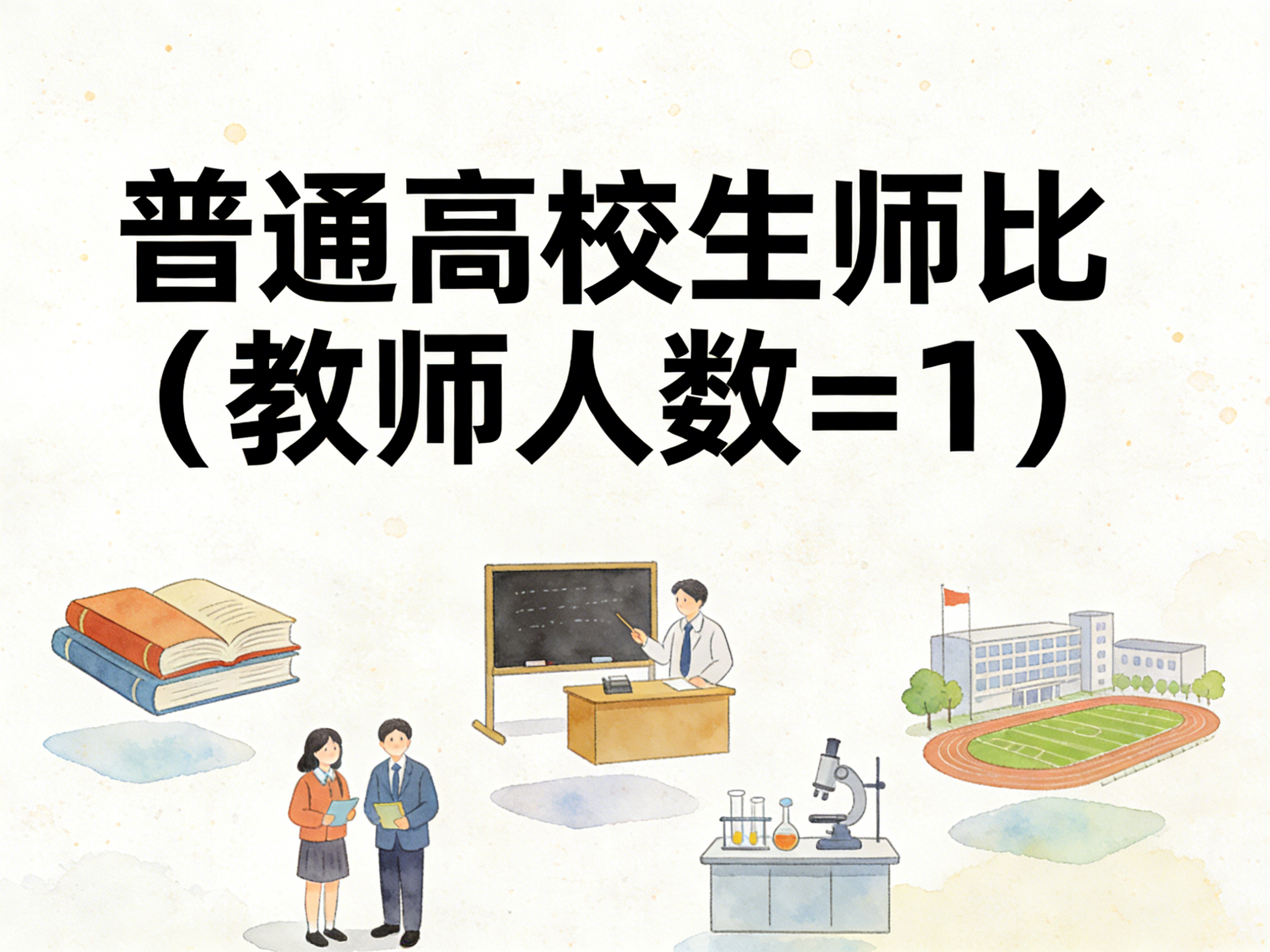 2004-2024年中国普通高校生师比数据集