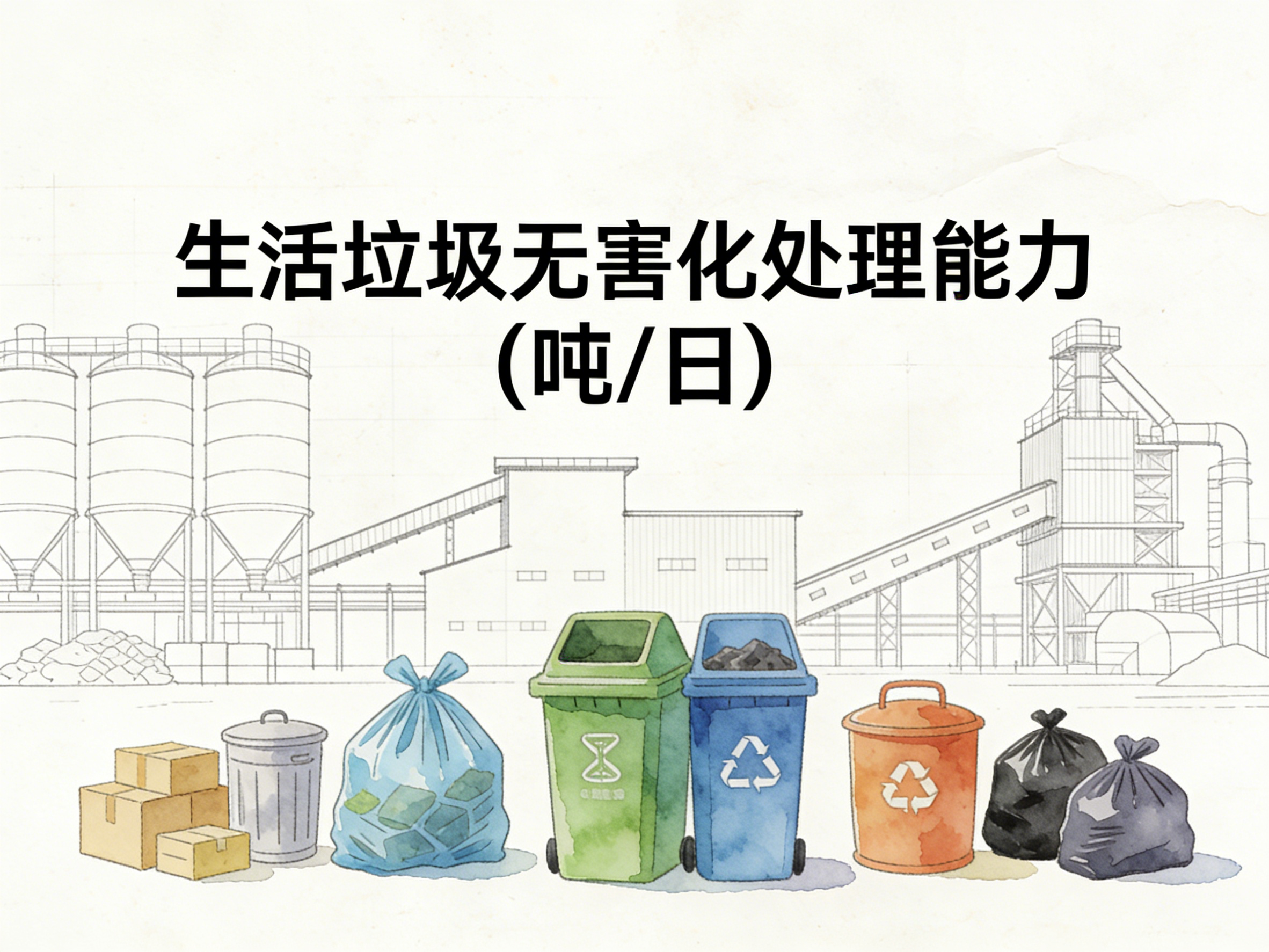 2004-2024年中国生活垃圾无害化处理能力数据集