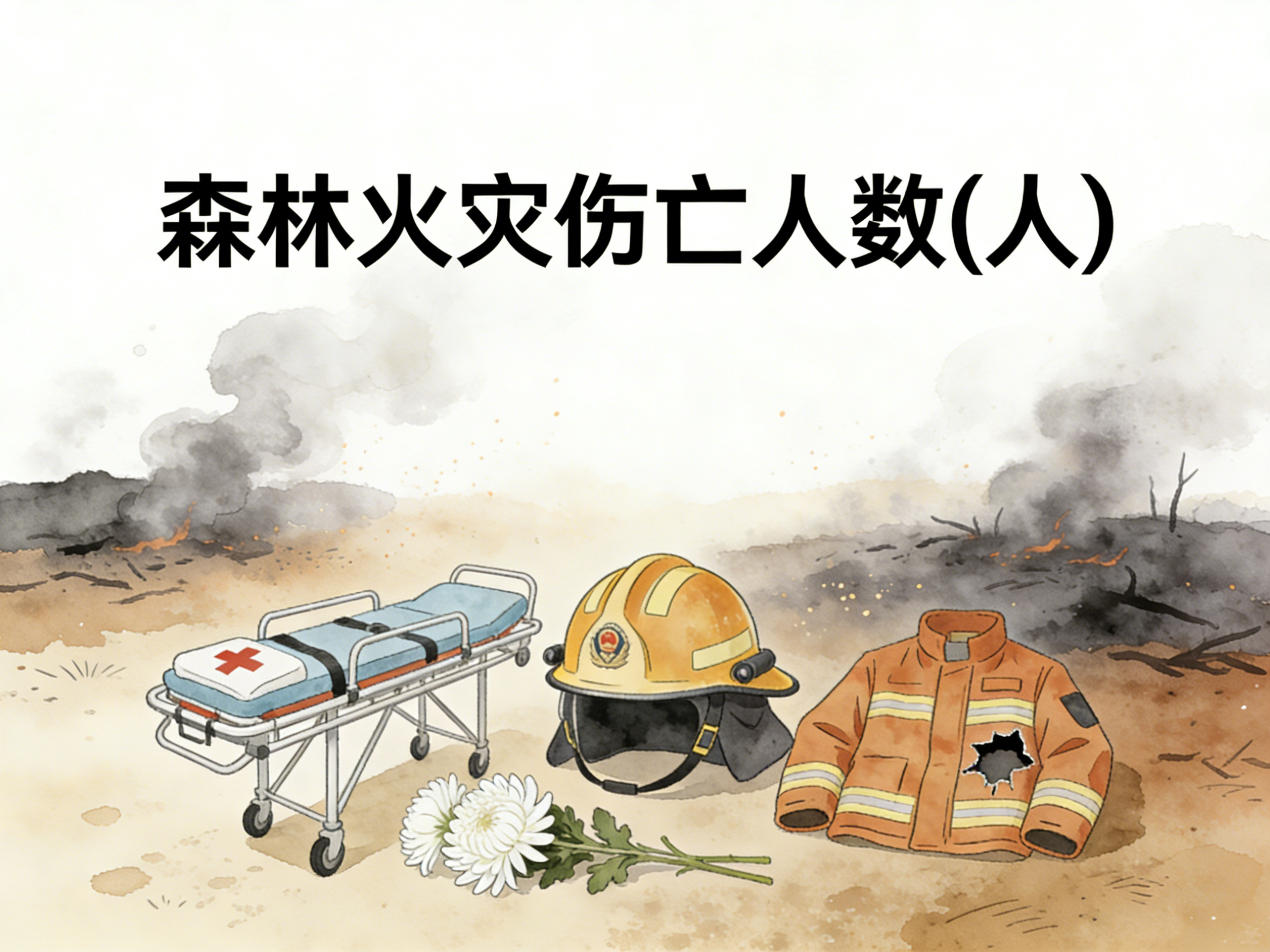 2004-2024年中国森林火灾伤亡人数数据集