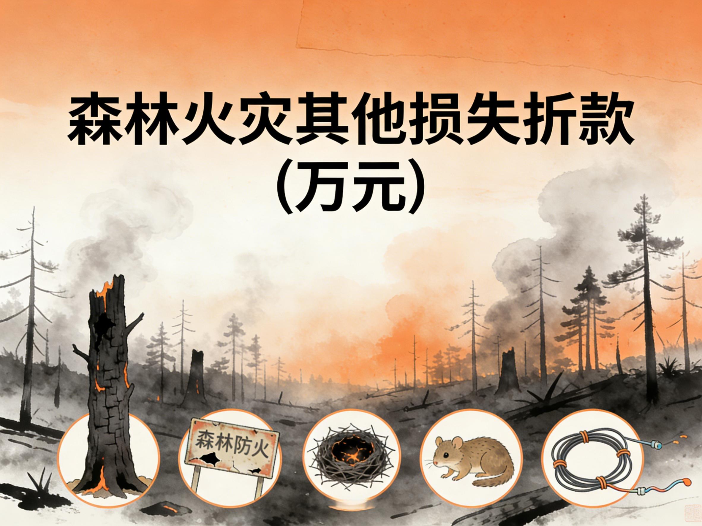 2004-2024年中国森林火灾其他损失折款数据集