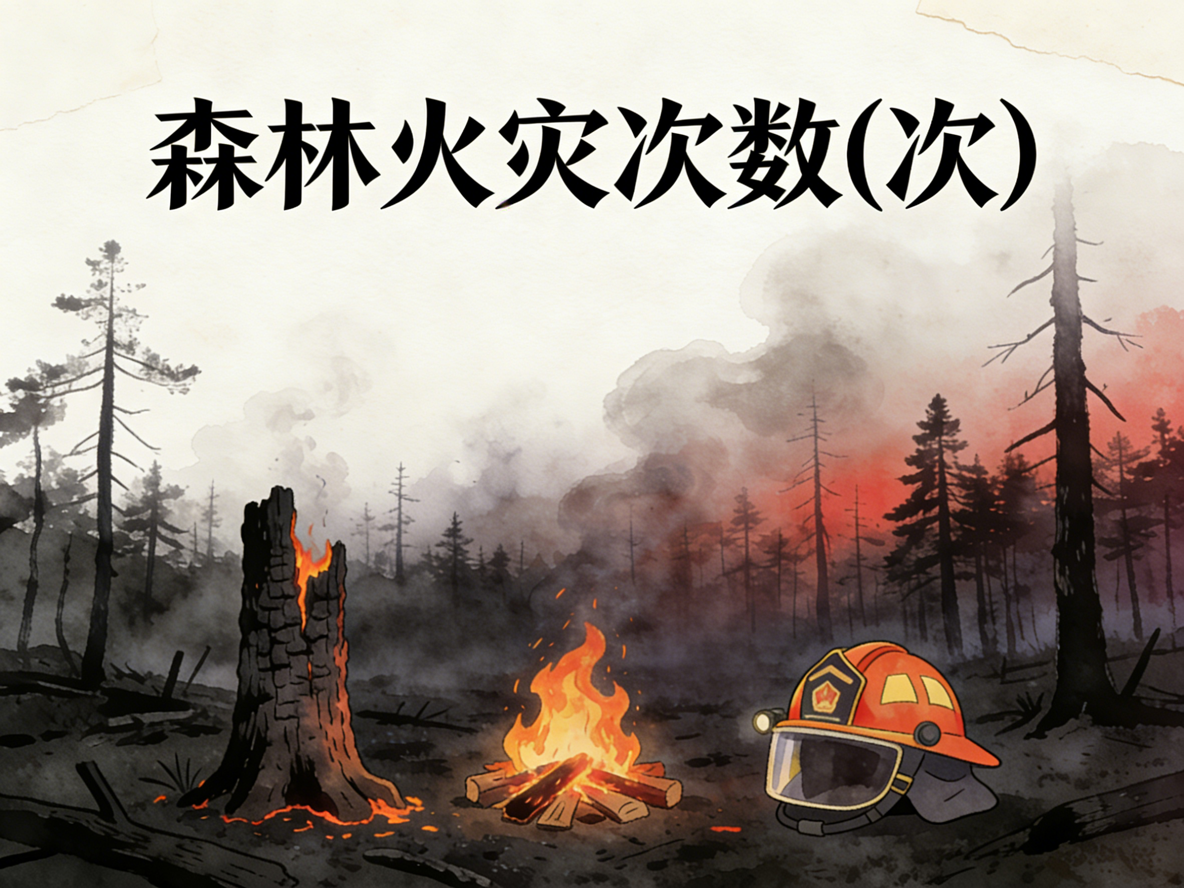2004-2024年中国森林火灾次数数据集