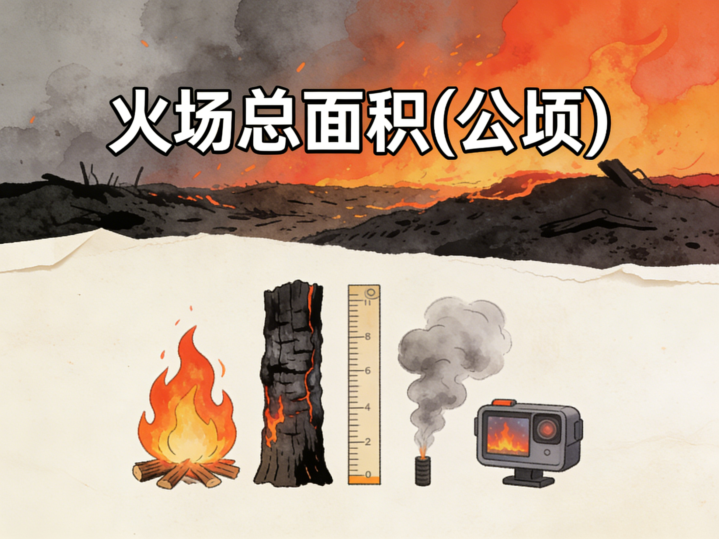 2004-2024年中国火场总面积数据集