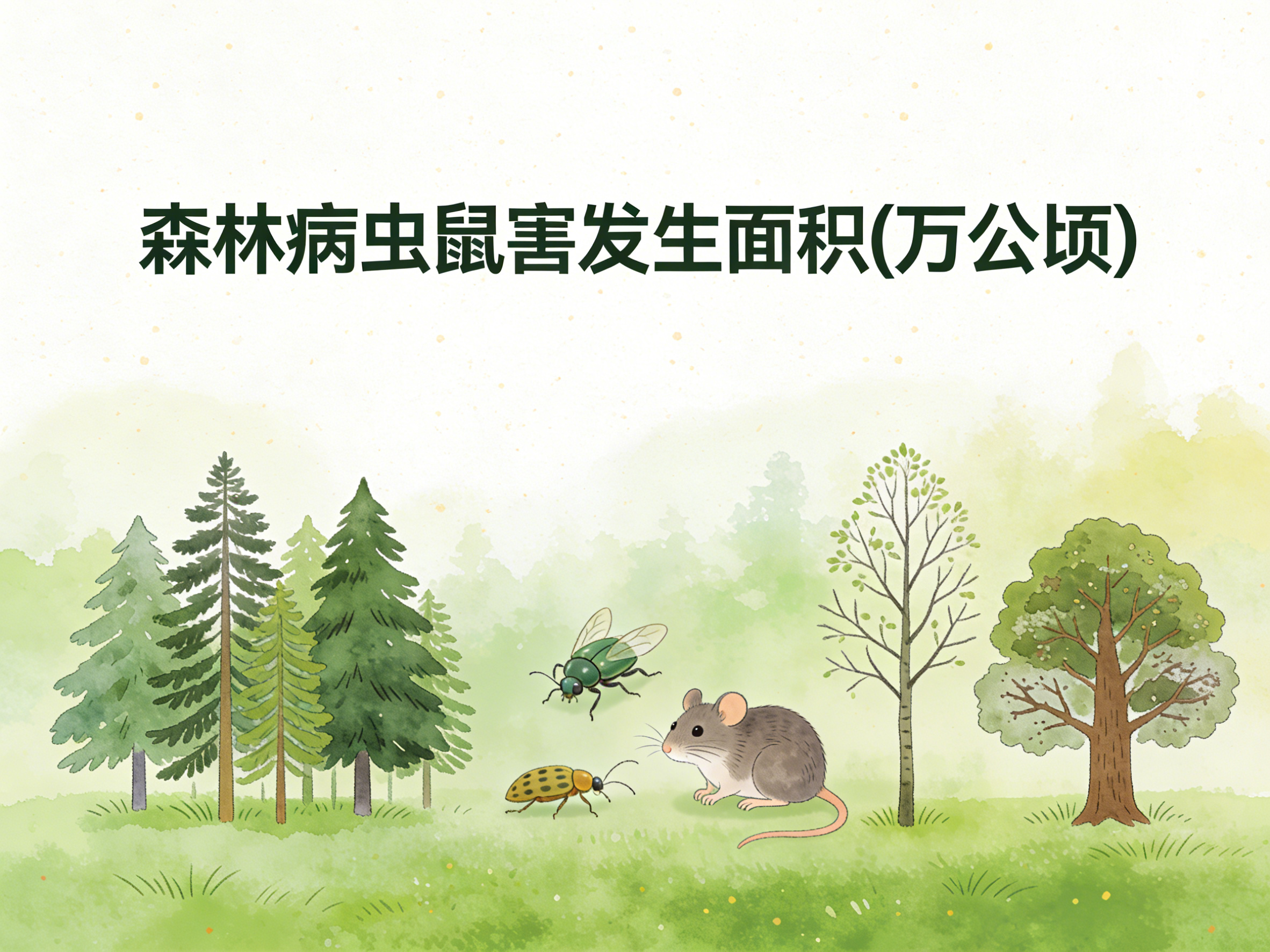 2004-2024年中国森林病虫鼠害发生面积数据集