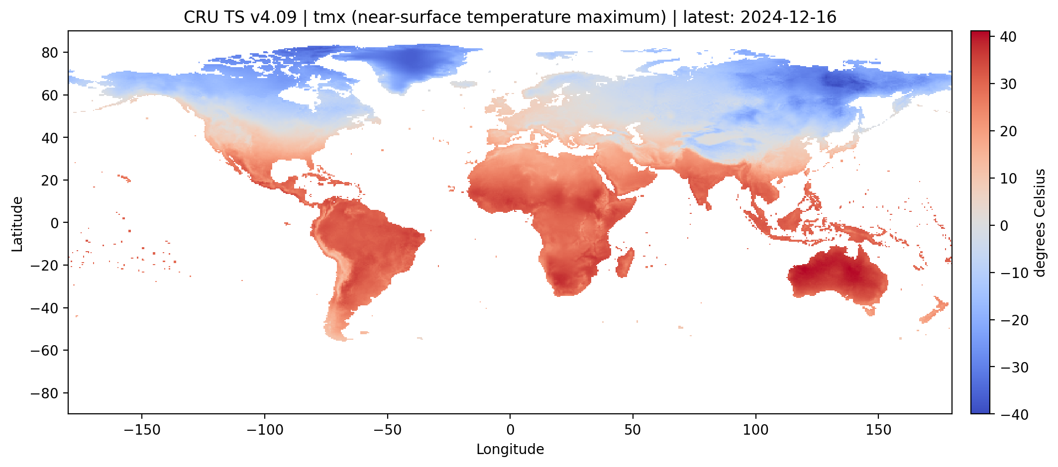 CRU TS v4.09 tmx（近地表最高气温）数据集