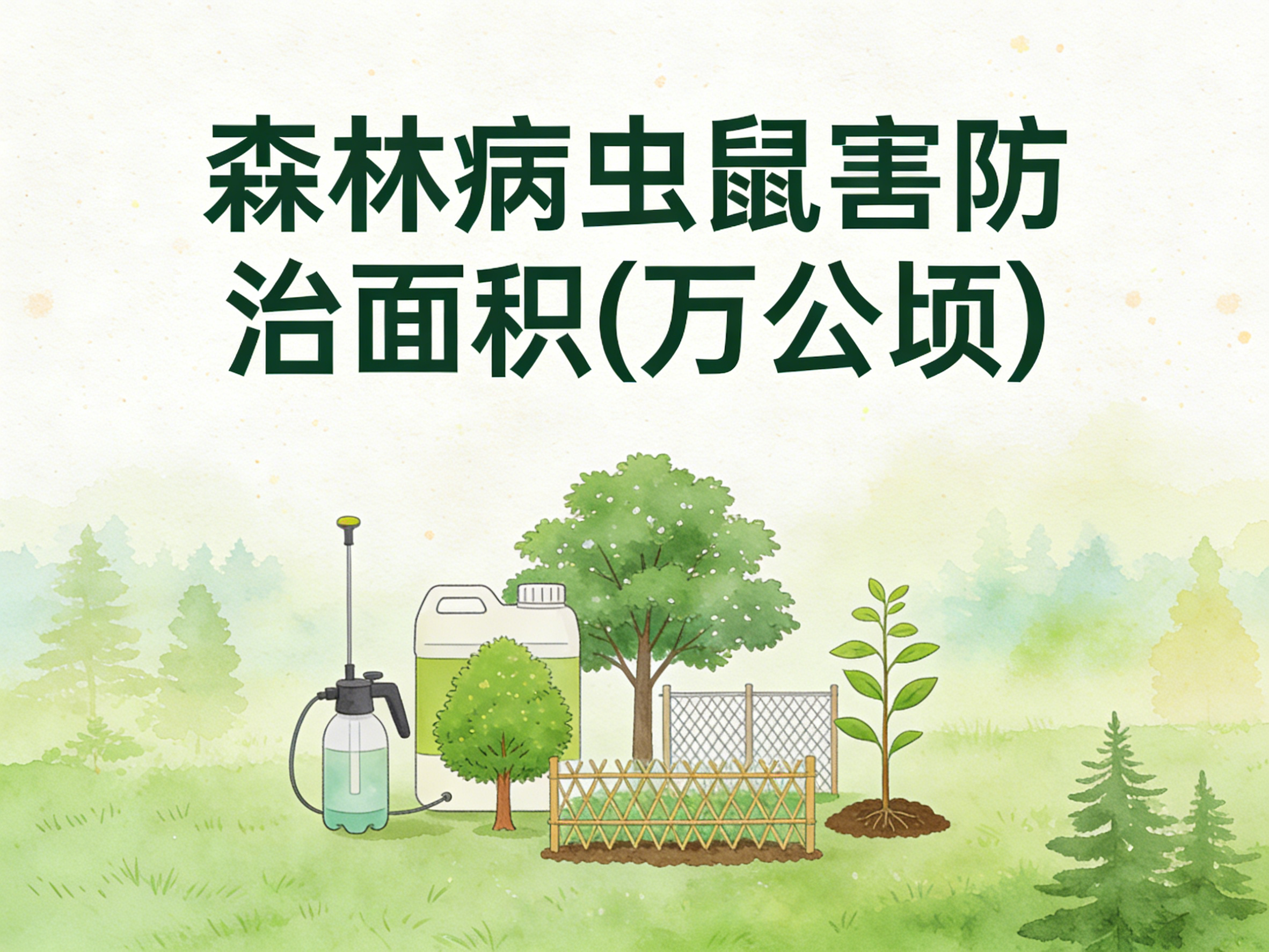 2004-2024年中国森林病虫鼠害防治面积数据集