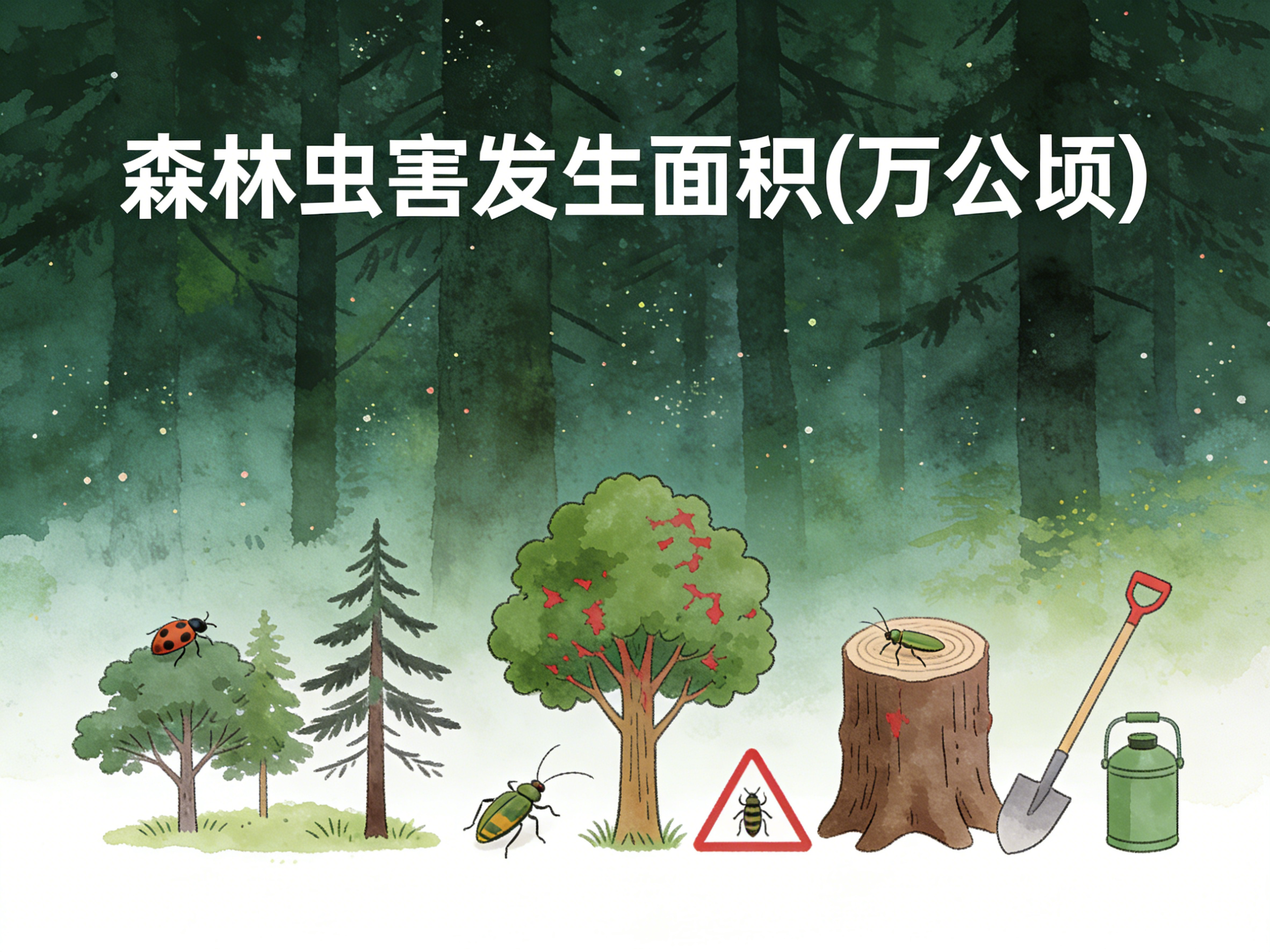 2004-2024年中国森林虫害发生面积数据集