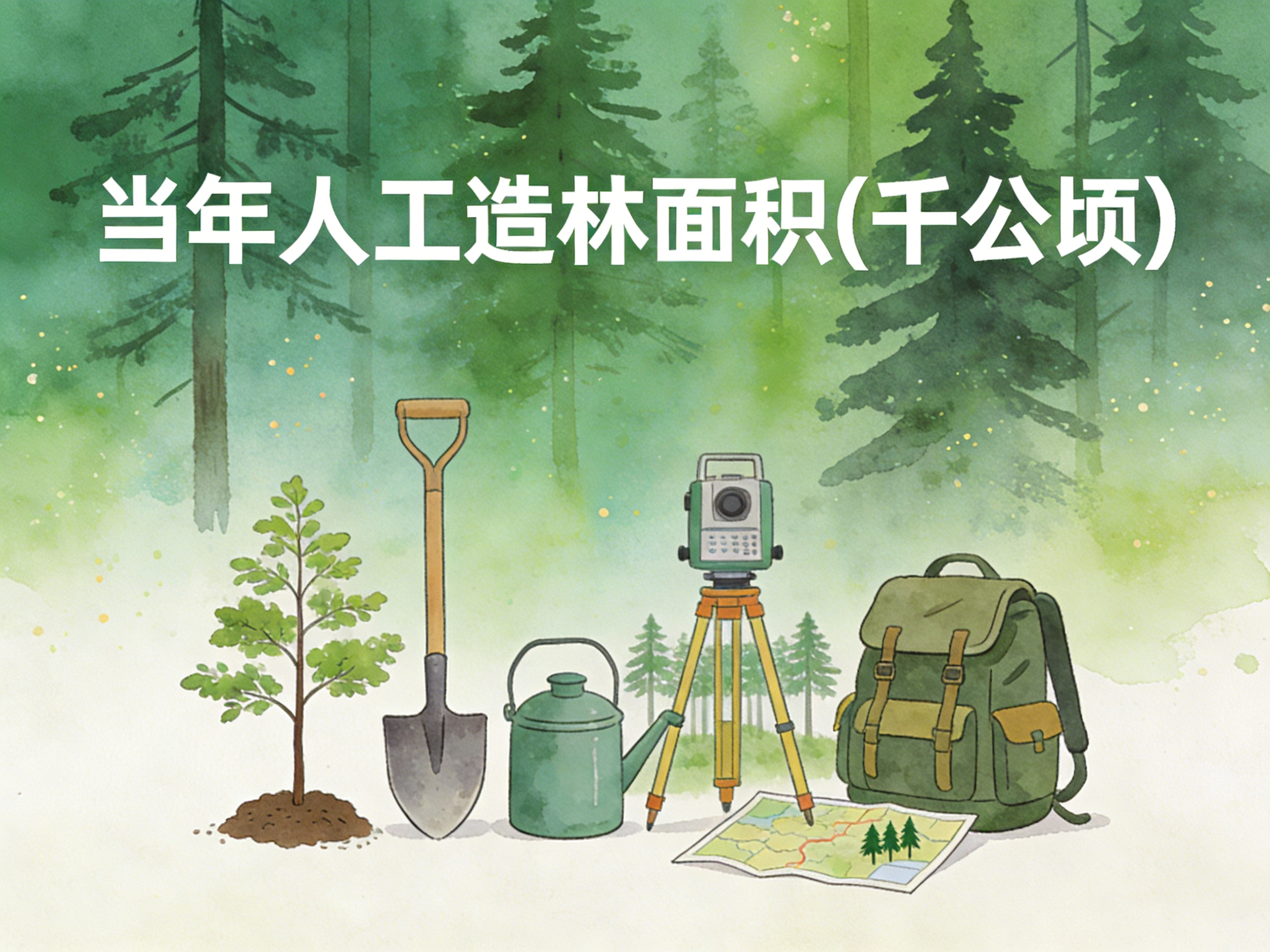 2004-2024年中国当年人工造林面积数据集