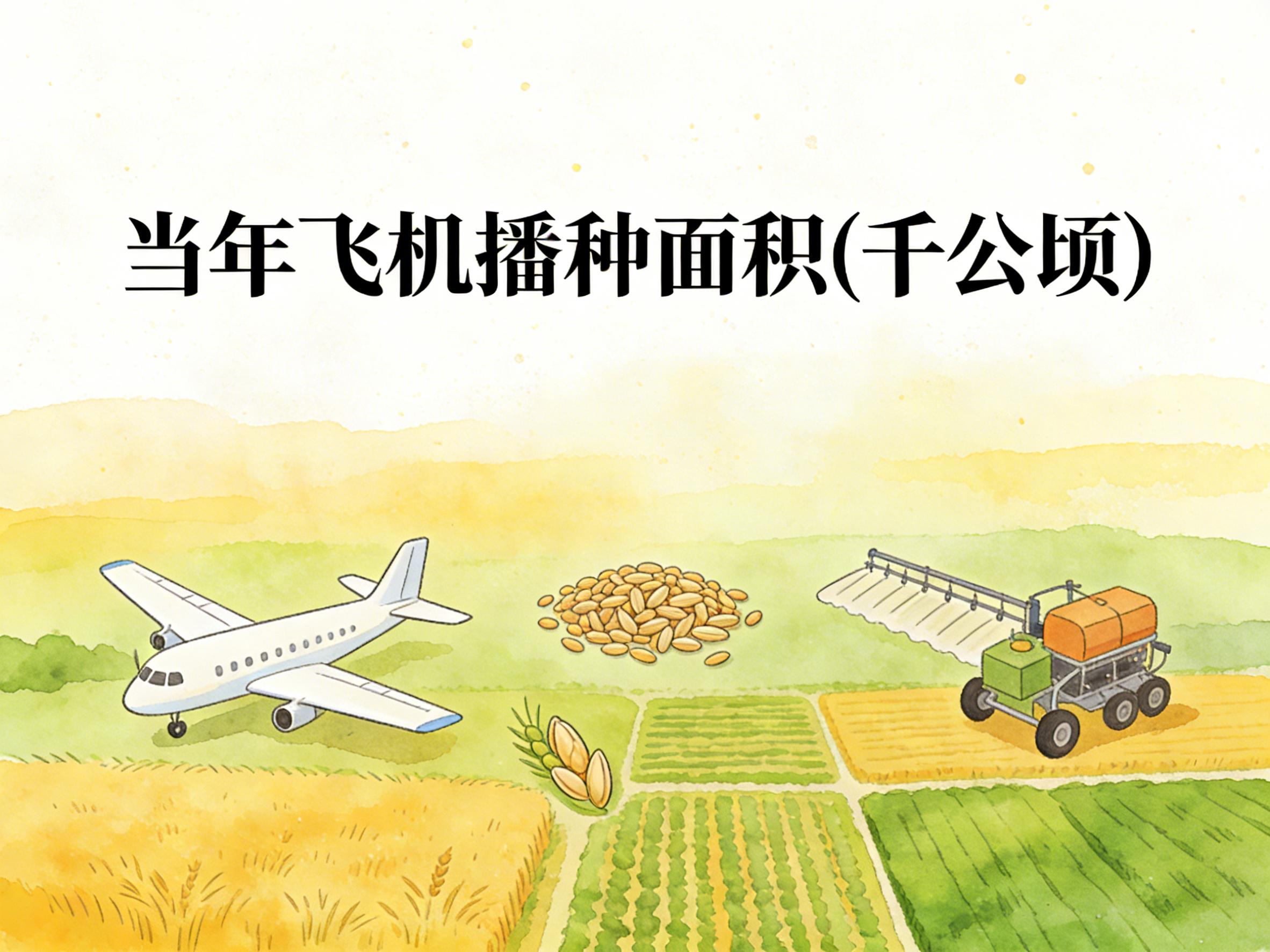 2004-2024年中国当年飞机播种面积数据集