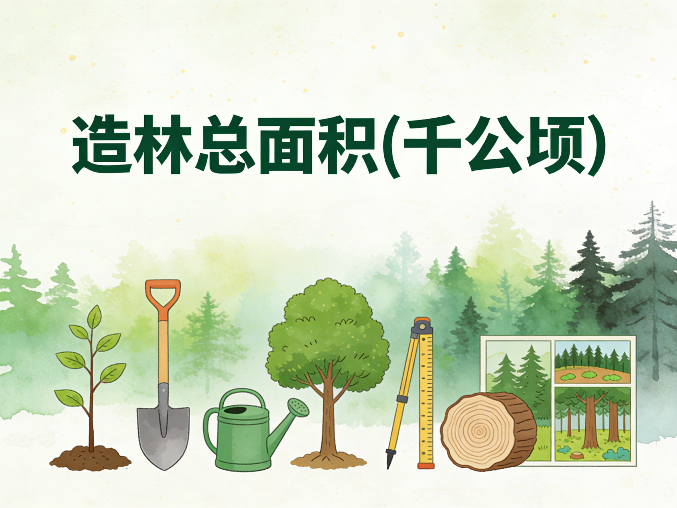 2004-2024年中国造林总面积数据集