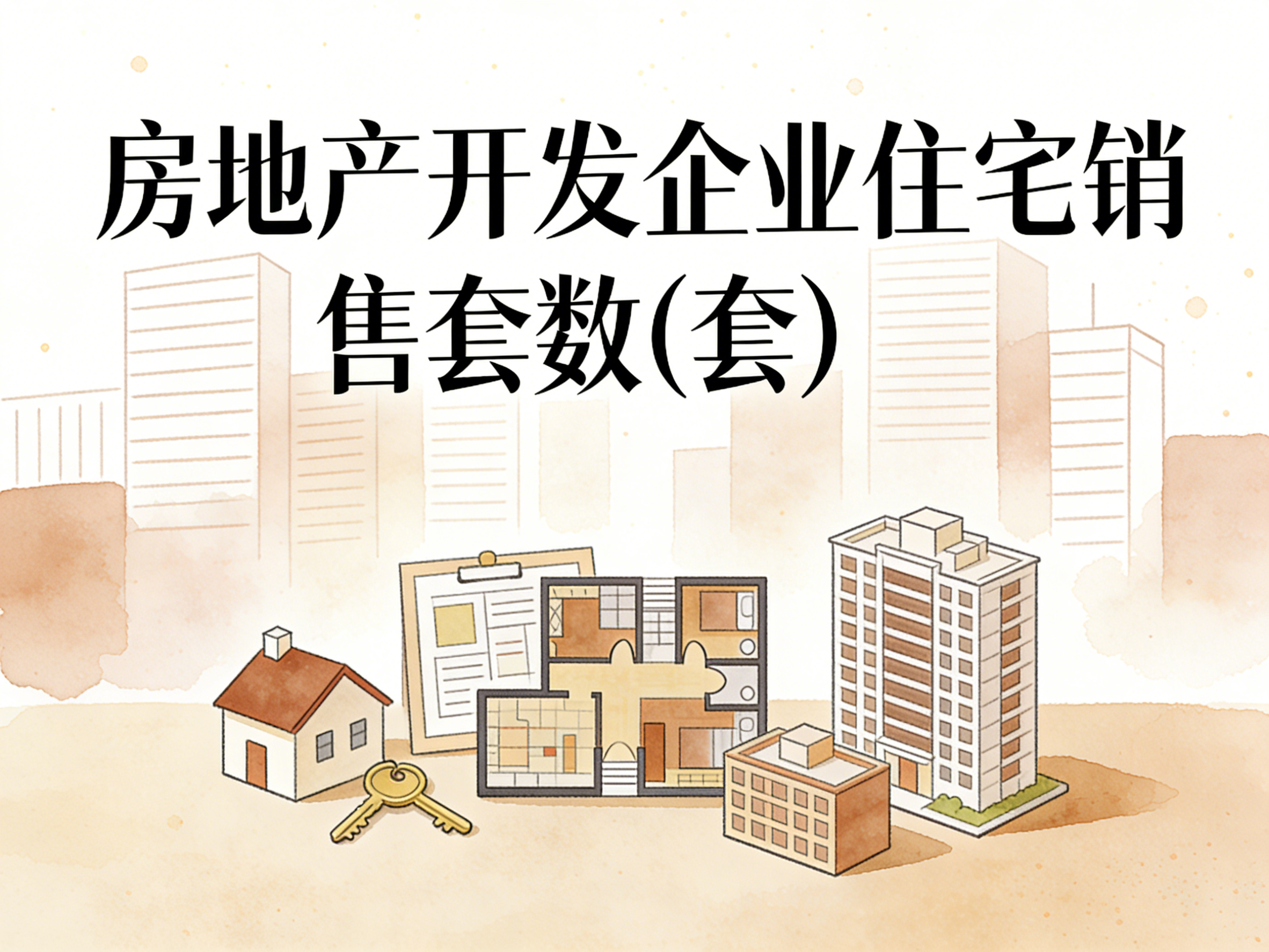 2005-2024年中国房地产开发企业住宅销售套数数据集