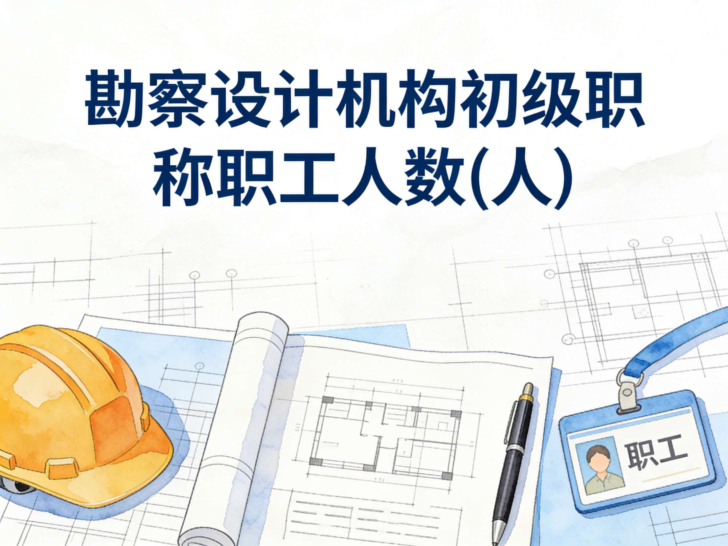 2005-2024年中国勘察设计机构初级职称职工人数数据集