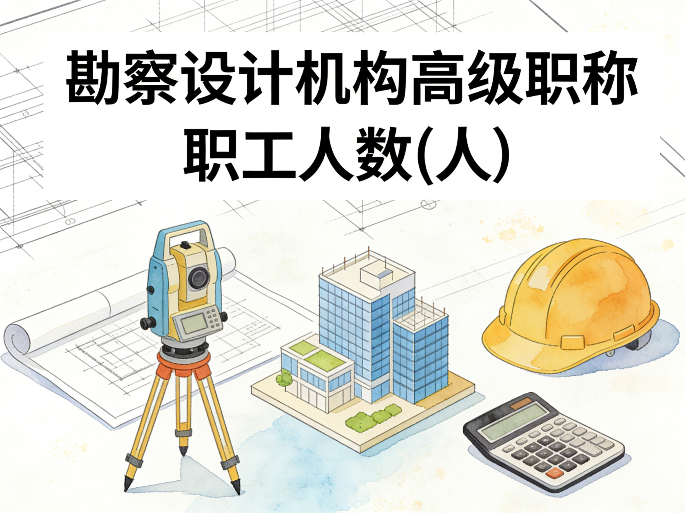 2005-2024年中国勘察设计机构高级职称职工人数数据集