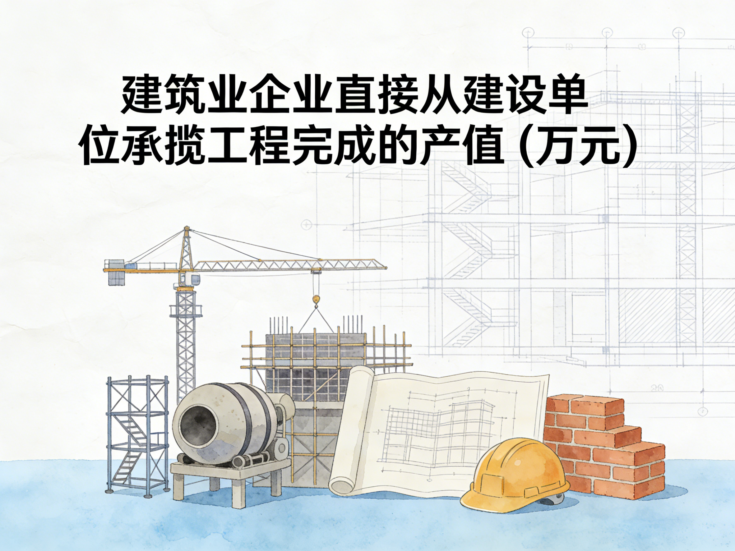 2005-2024年中国建筑业企业直接从建设单位承揽工程完成的产值数据集