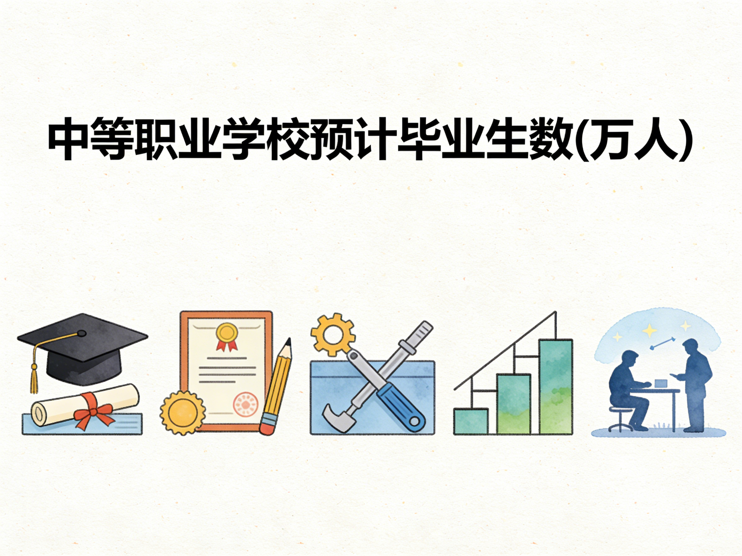 2005-2024年中国中等职业学校预计毕业生数数据集