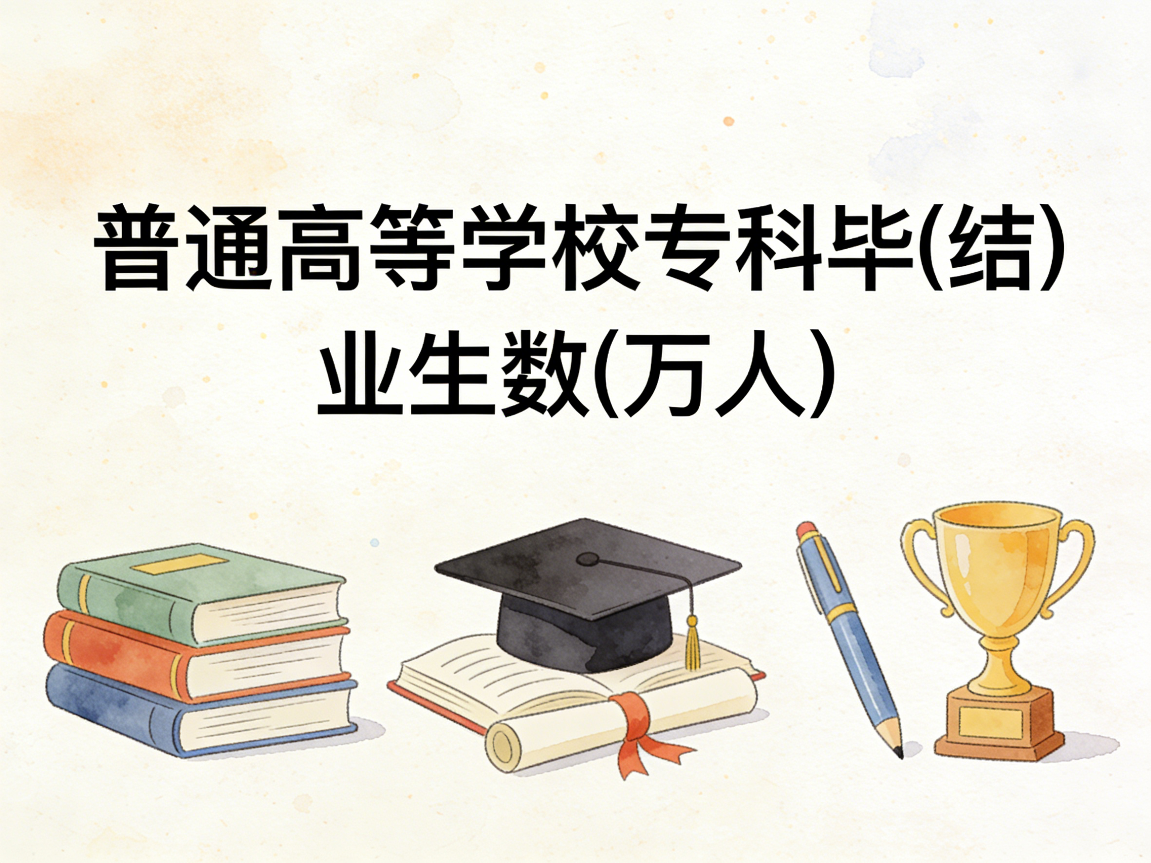 2005-2024年中国普通高等学校专科毕(结)业生数数据集