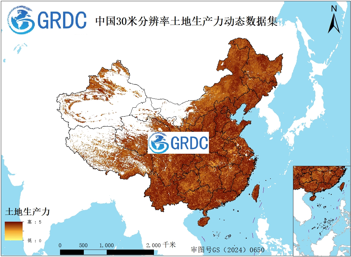 2013-2022年中国30米分辨率土地生产力动态数据集