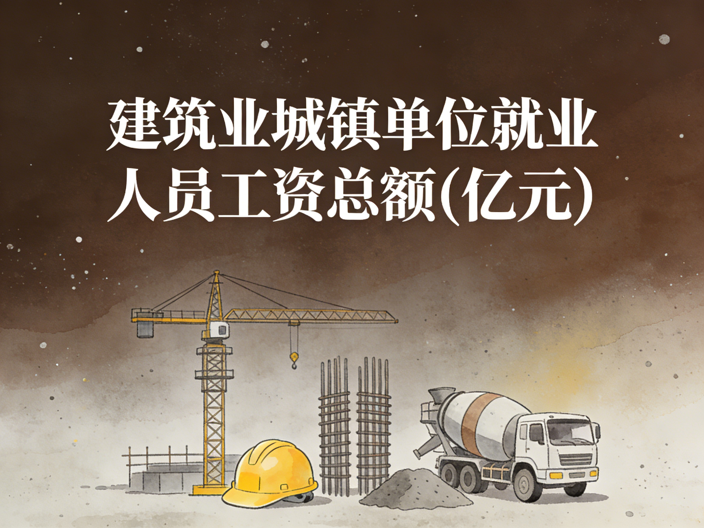 2006-2024年中国建筑业城镇单位就业人员工资总额数据集