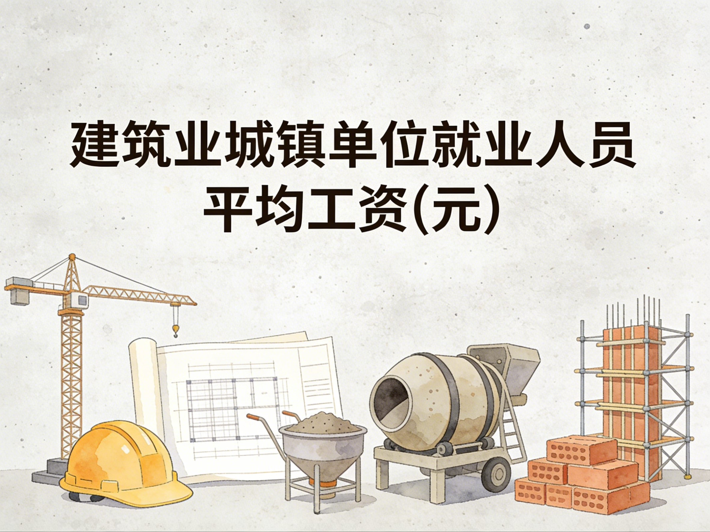 2006-2024年中国建筑业城镇单位就业人员平均工资数据集