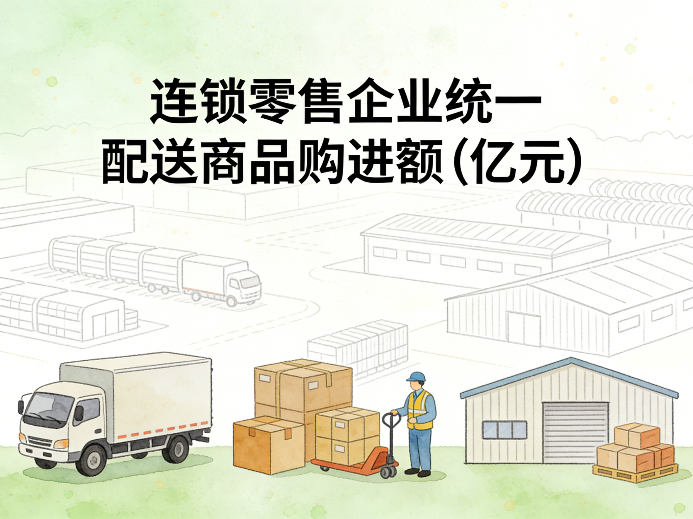 2006-2024年中国连锁零售企业统一配送商品购进额数据集