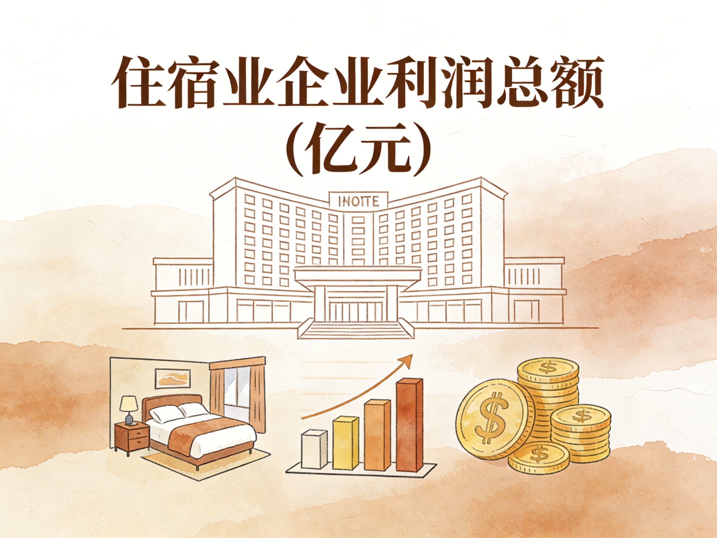 2008-2024年中国住宿业企业利润总额数据集