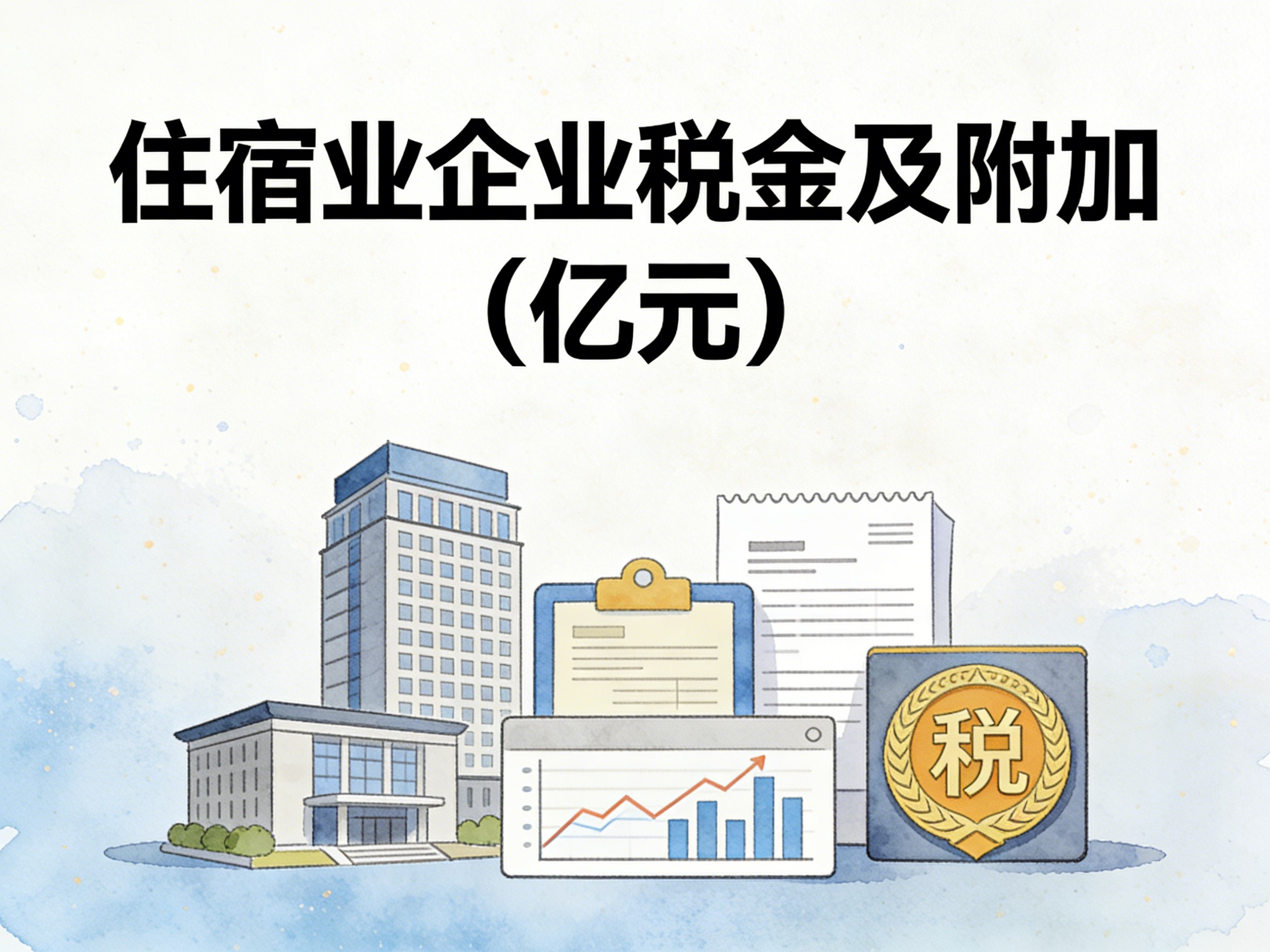 2008-2024年中国住宿业企业税金及附加数据集