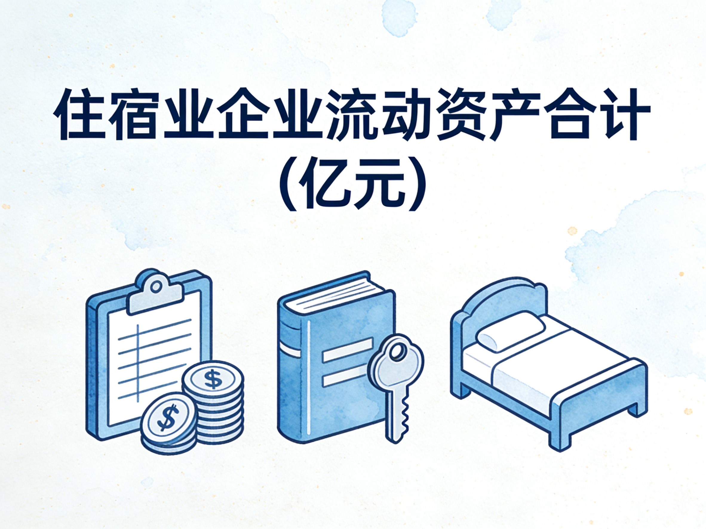2008-2024年中国住宿业企业流动资产合计数据集