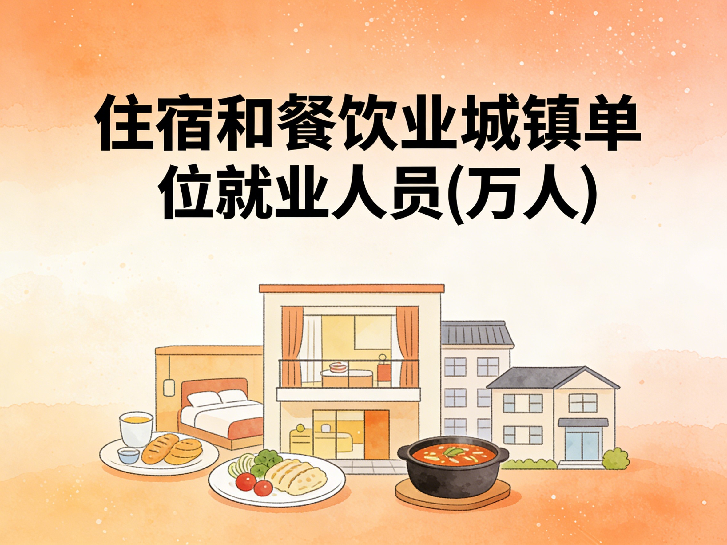 2008-2024年中国住宿和餐饮业城镇单位就业人员数据集