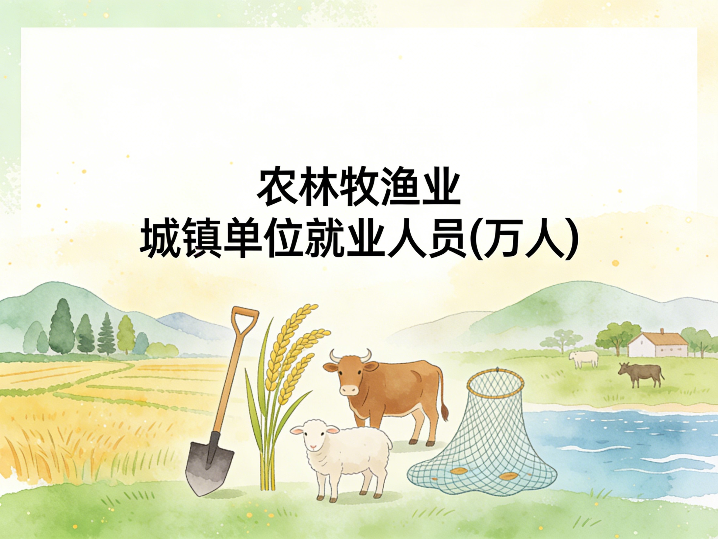 2008-2024年中国农林牧渔业城镇单位就业人员数据集