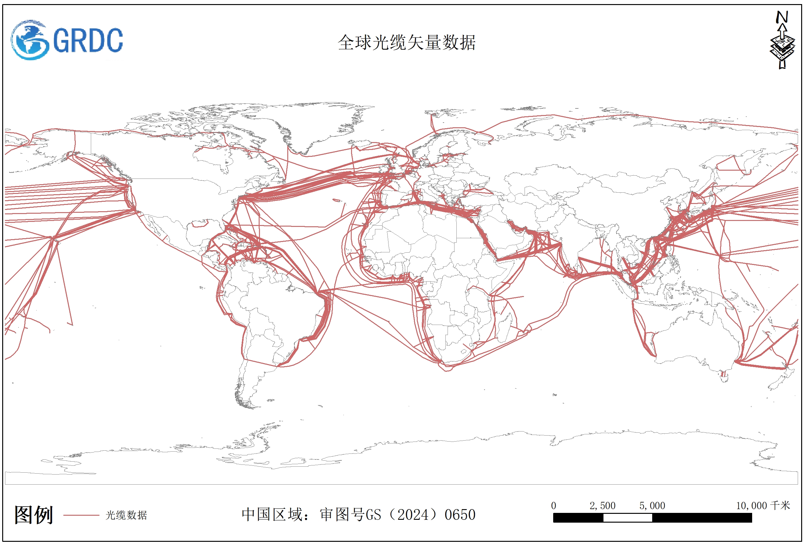 2024年全球光缆矢量数据集
