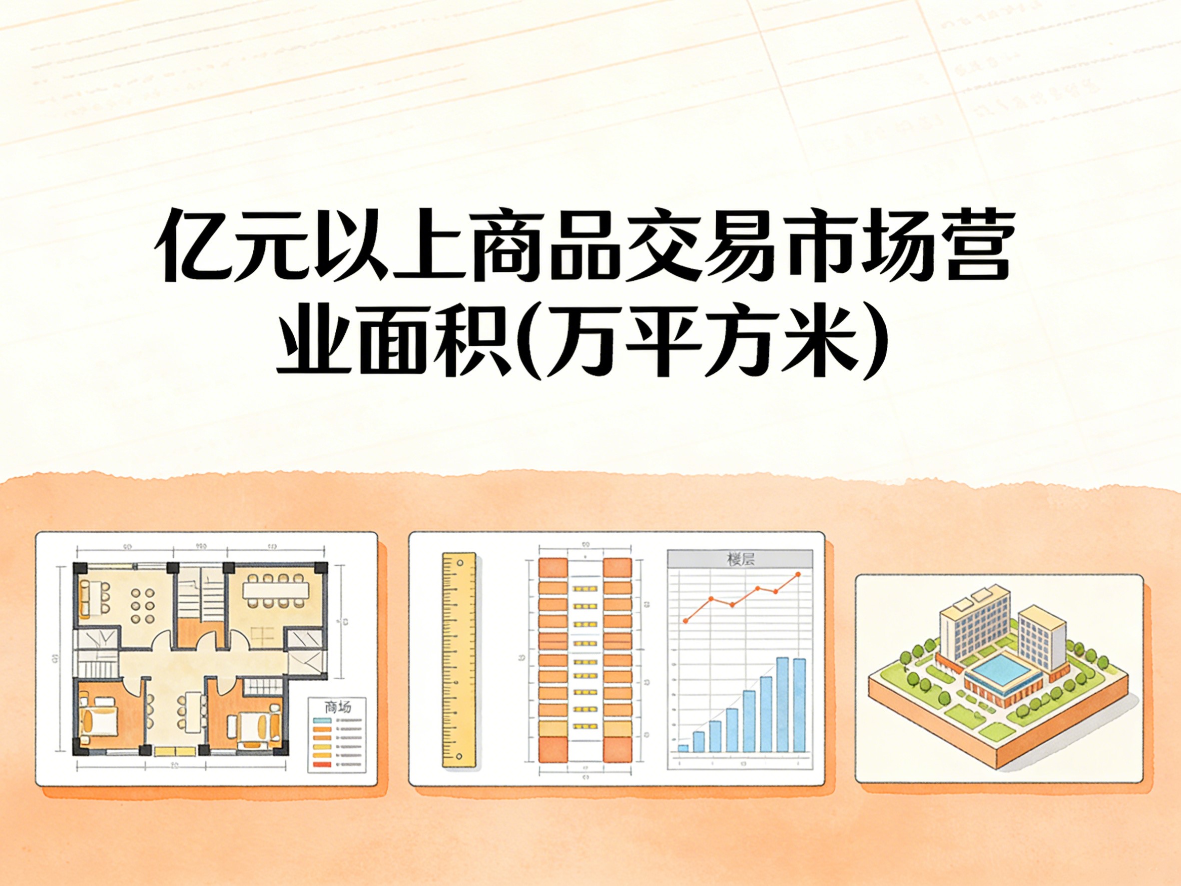 2008-2024年中国亿元以上商品交易市场营业面积数据集