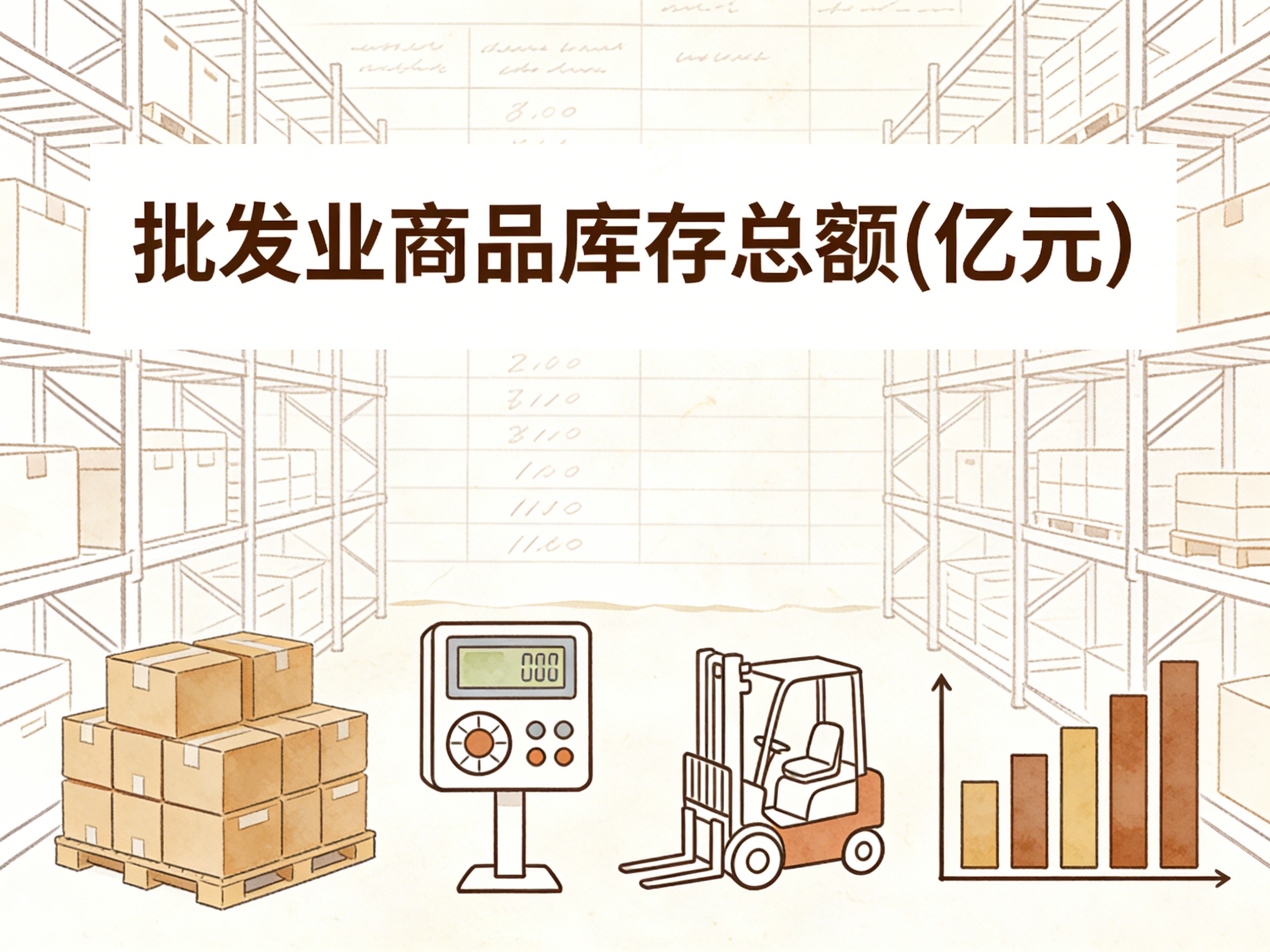 2008-2024年中国批发业商品库存总额数据集