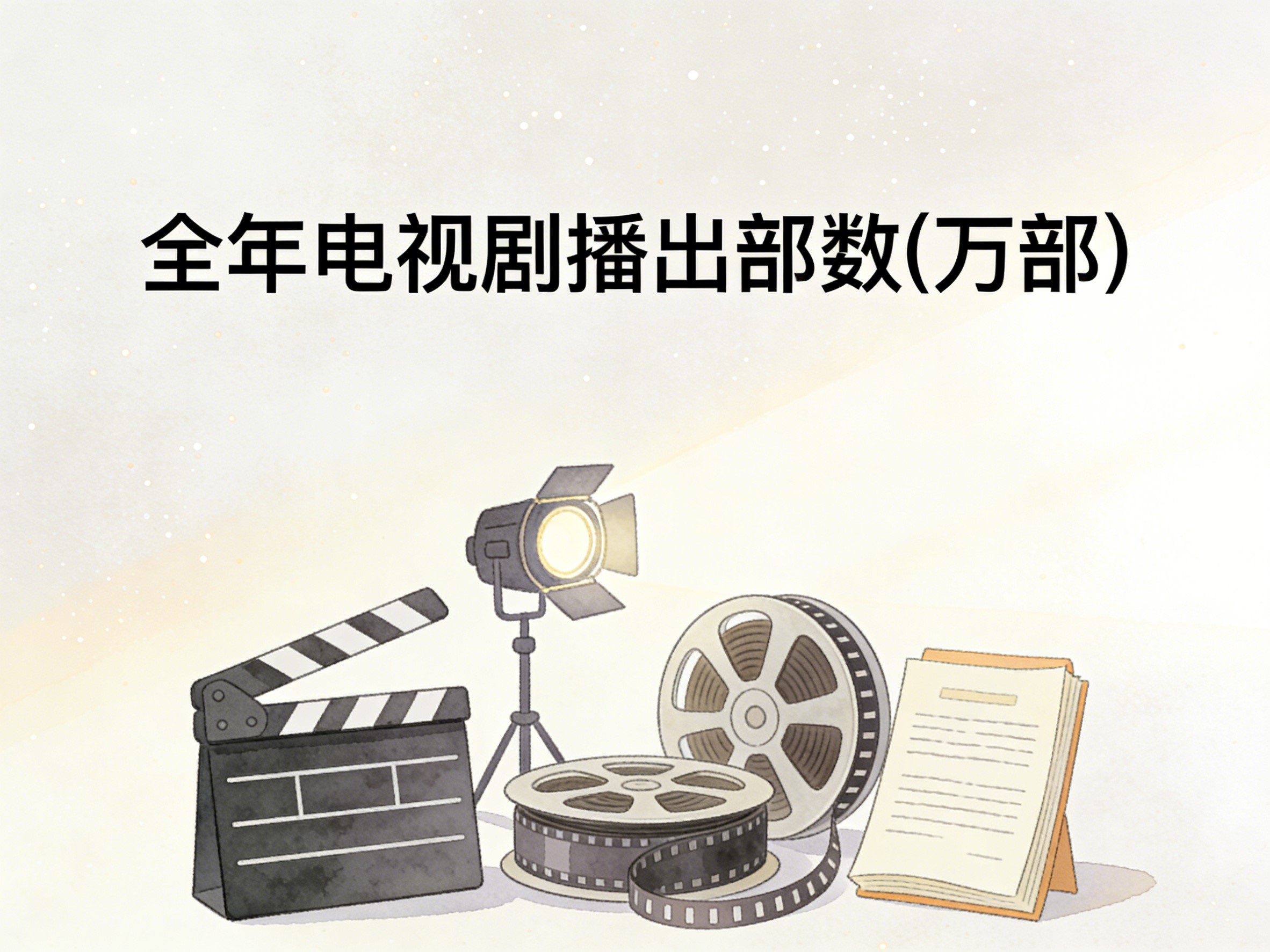 2008-2024年中国全年电视剧播出部数数据集