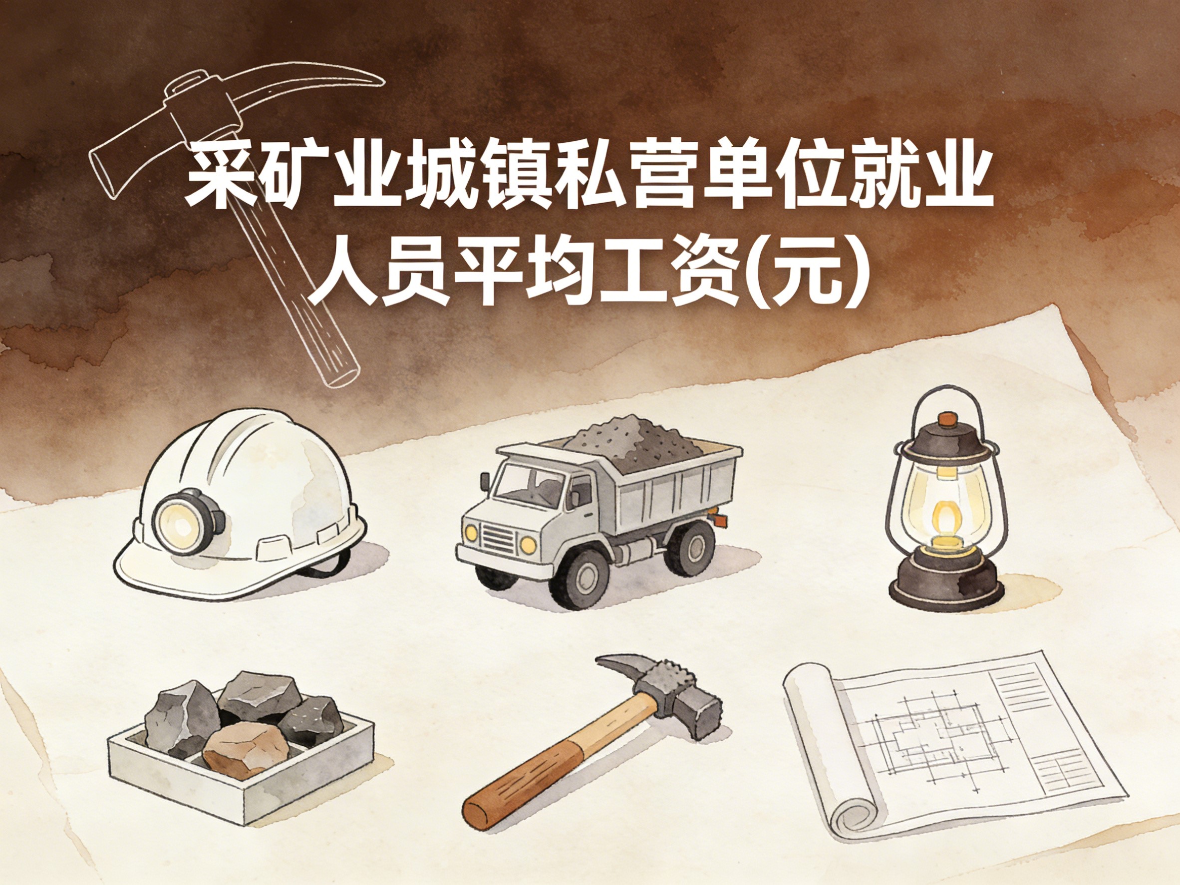 2009-2024年中国采矿业城镇私营单位就业人员平均工资数据集