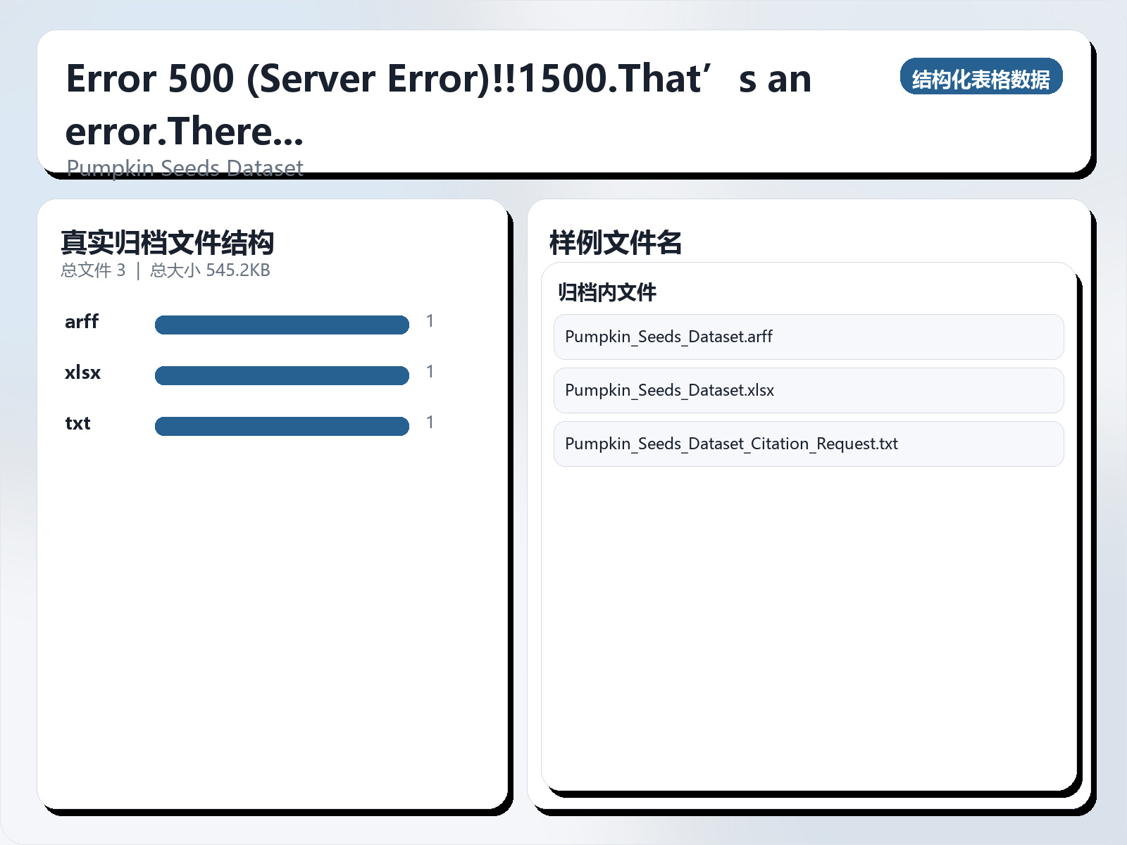 南瓜种子数据集