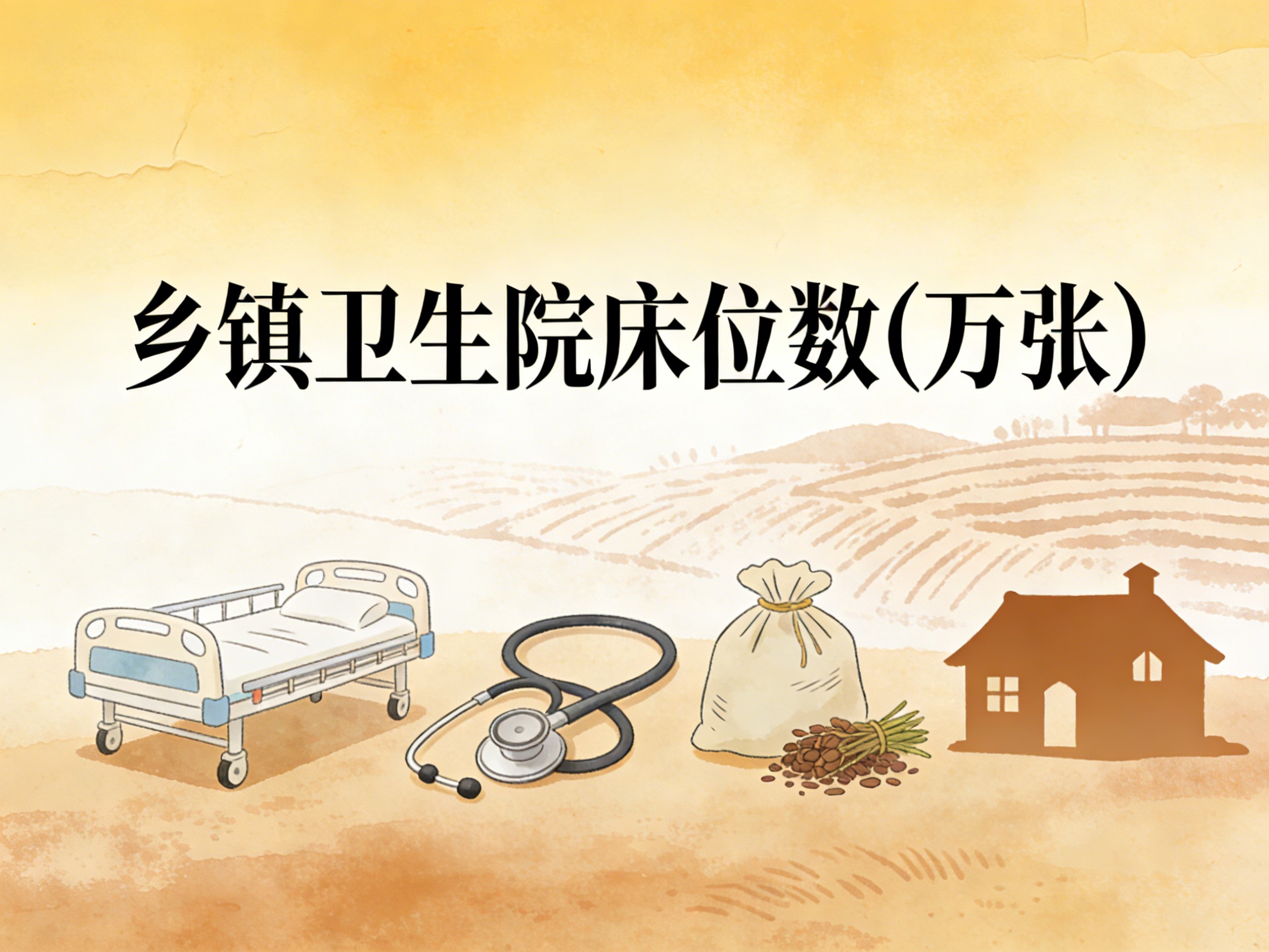 2010-2024年中国乡镇卫生院床位数数据集