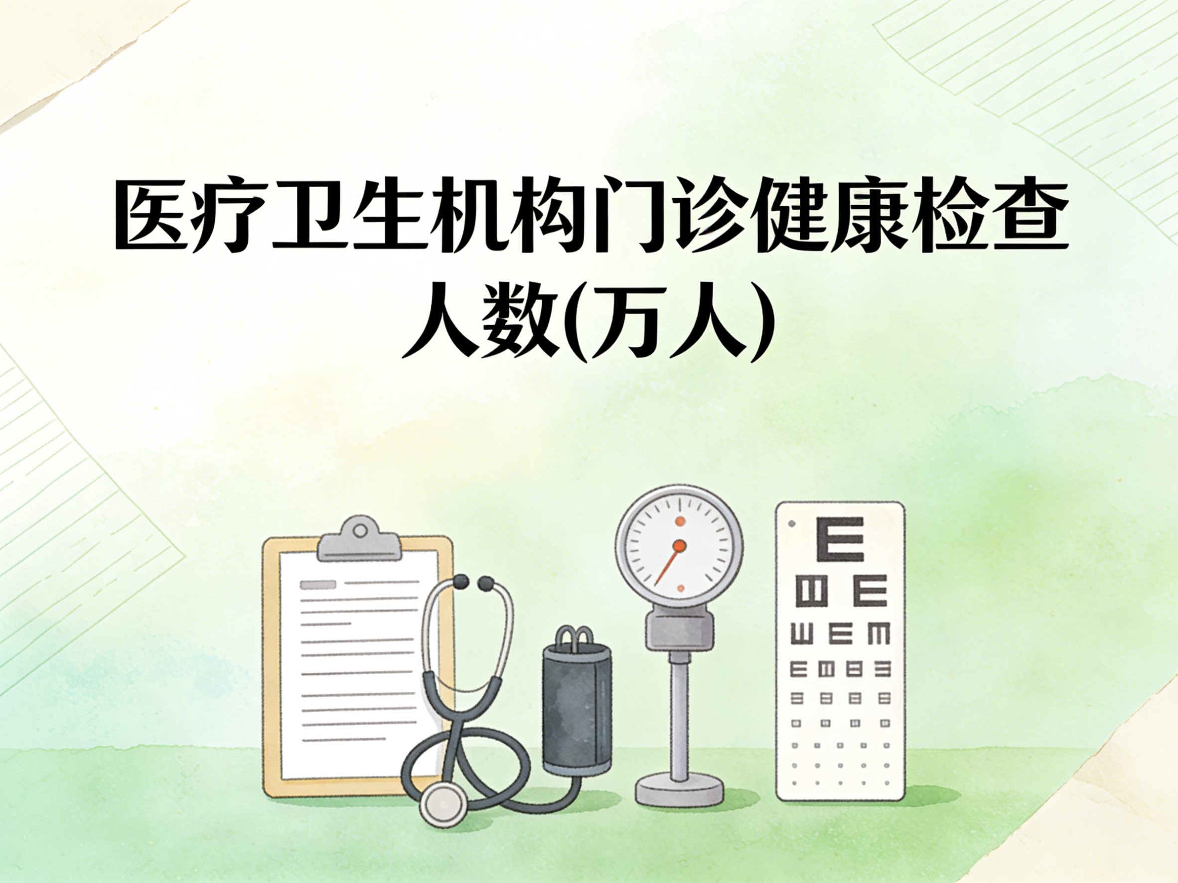 2010-2024年中国医疗卫生机构门诊健康检查人数数据集