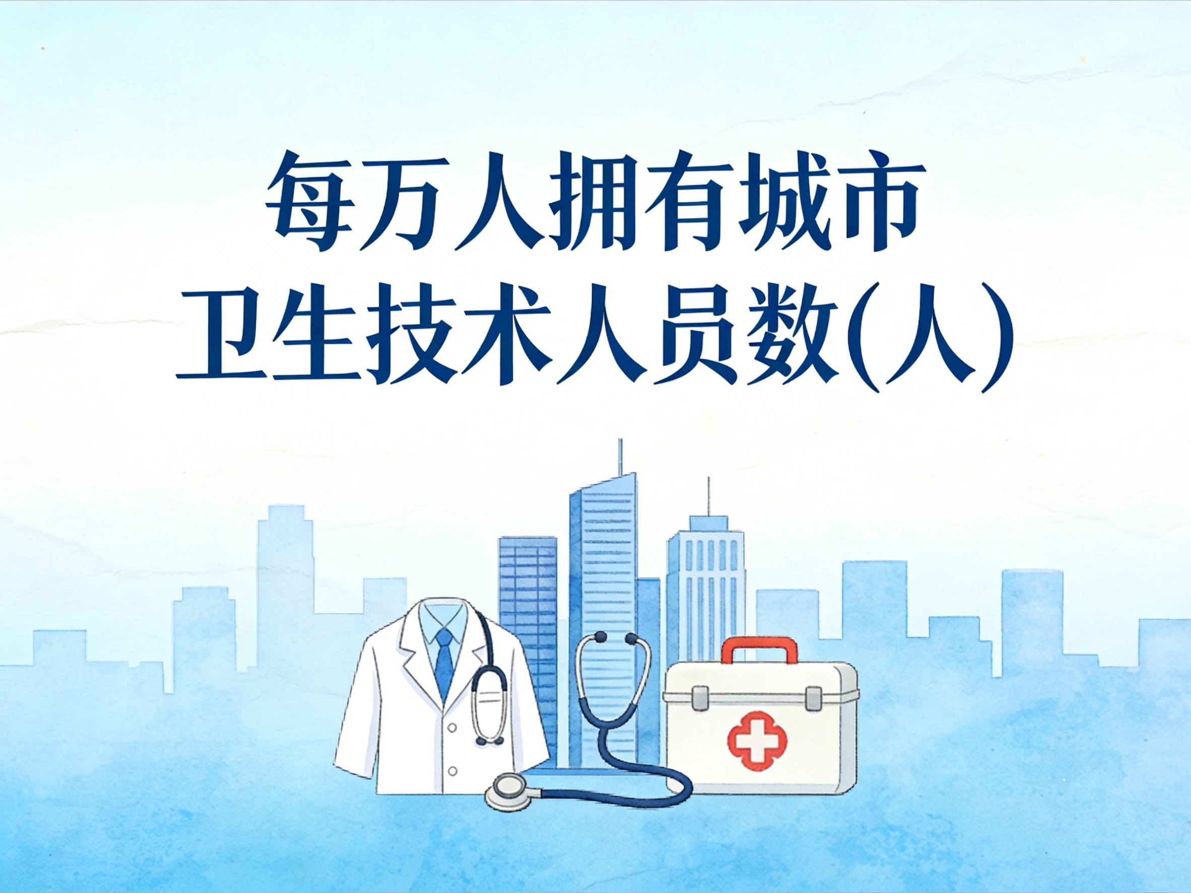 2010-2024年中国每万人拥有城市卫生技术人员数数据集