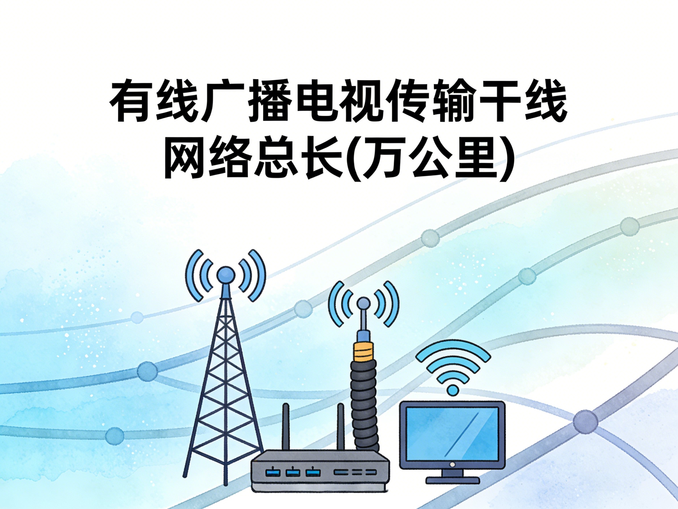 2010-2024年中国有线广播电视传输干线网络总长数据集